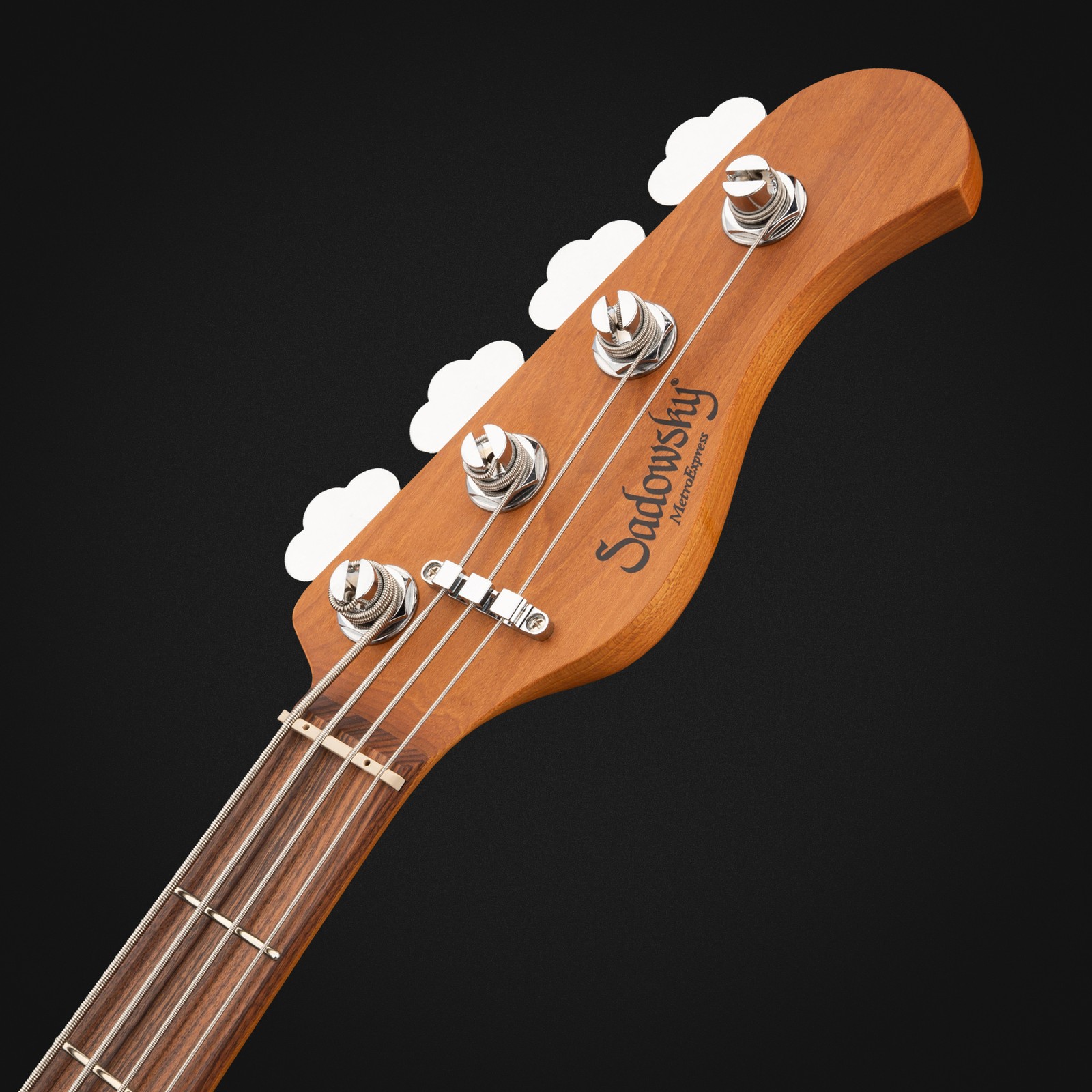 Sadowsky MetroExpress 21 Hybrid PJ4 Morado SSM, electric bass guitar, headstock