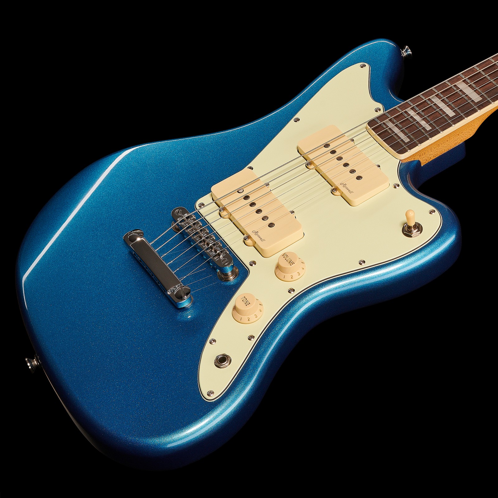 Harley Benton JA-60CC Lake Placid Blue E-Gitarre, Decke