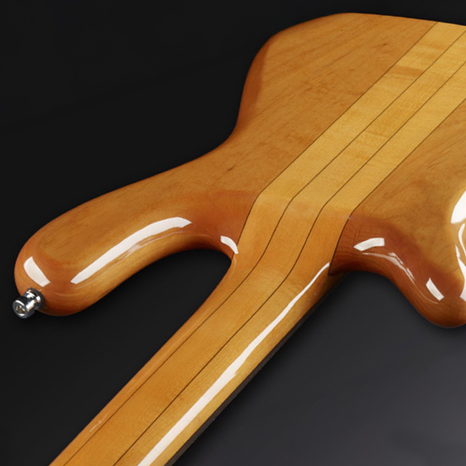 Rear view, Warwick RockBass Streamer Neckthru I 4 Honey Violin High Polish