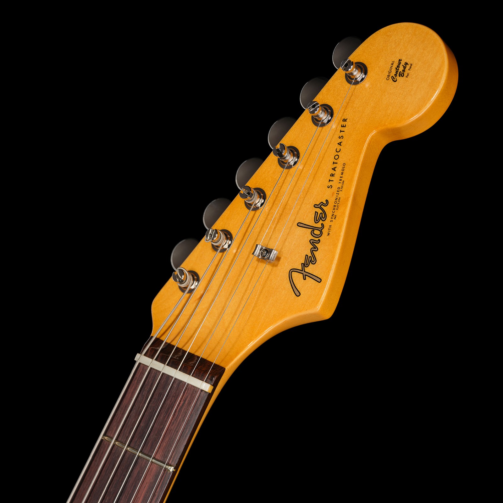 Fender E-Gitarre Stratocaster American Vintage II Olympic White Kopfplatte Logo