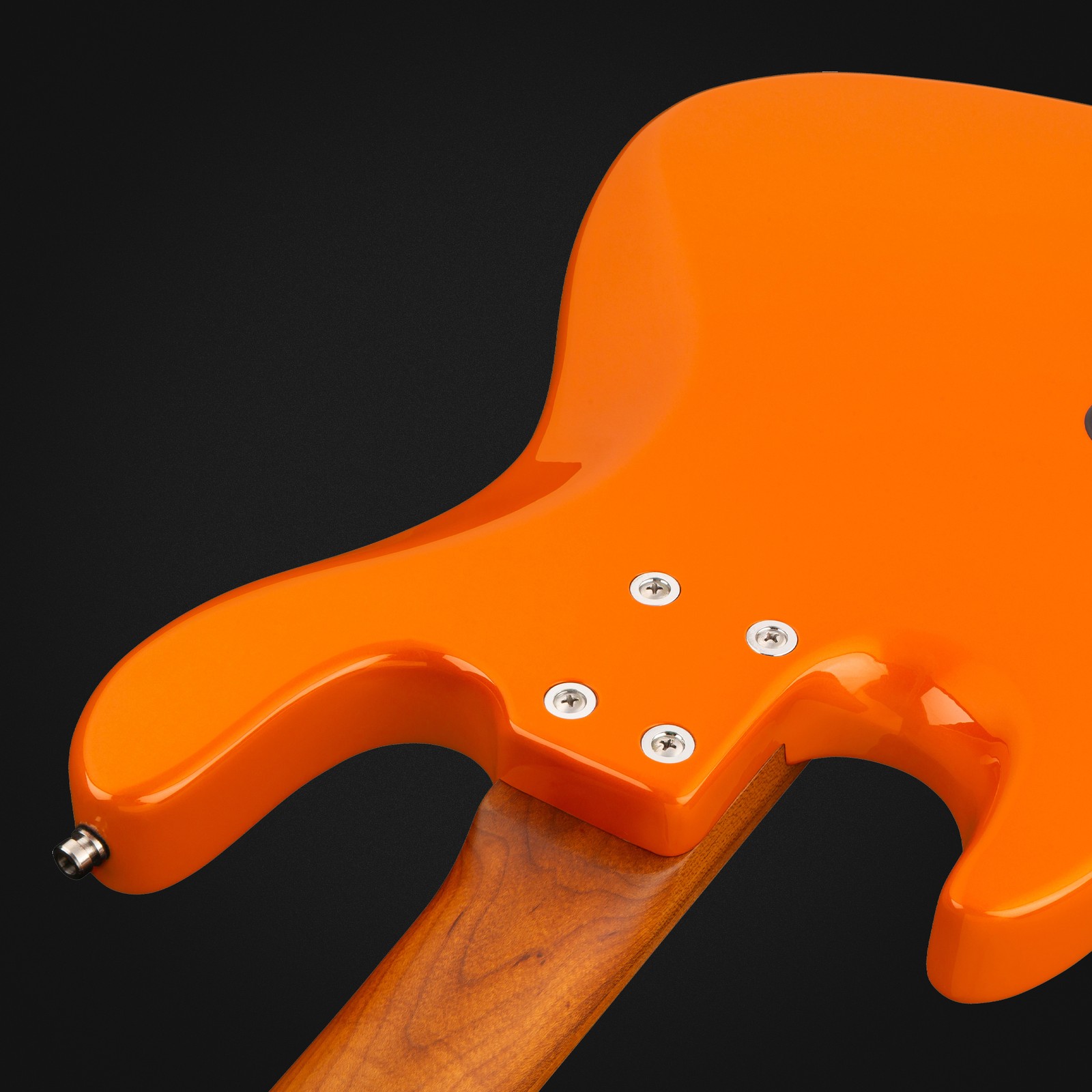 Rear view, Sadowsky MetroExpress 21 Vintage JJ4 Maple Orange, bass guitar