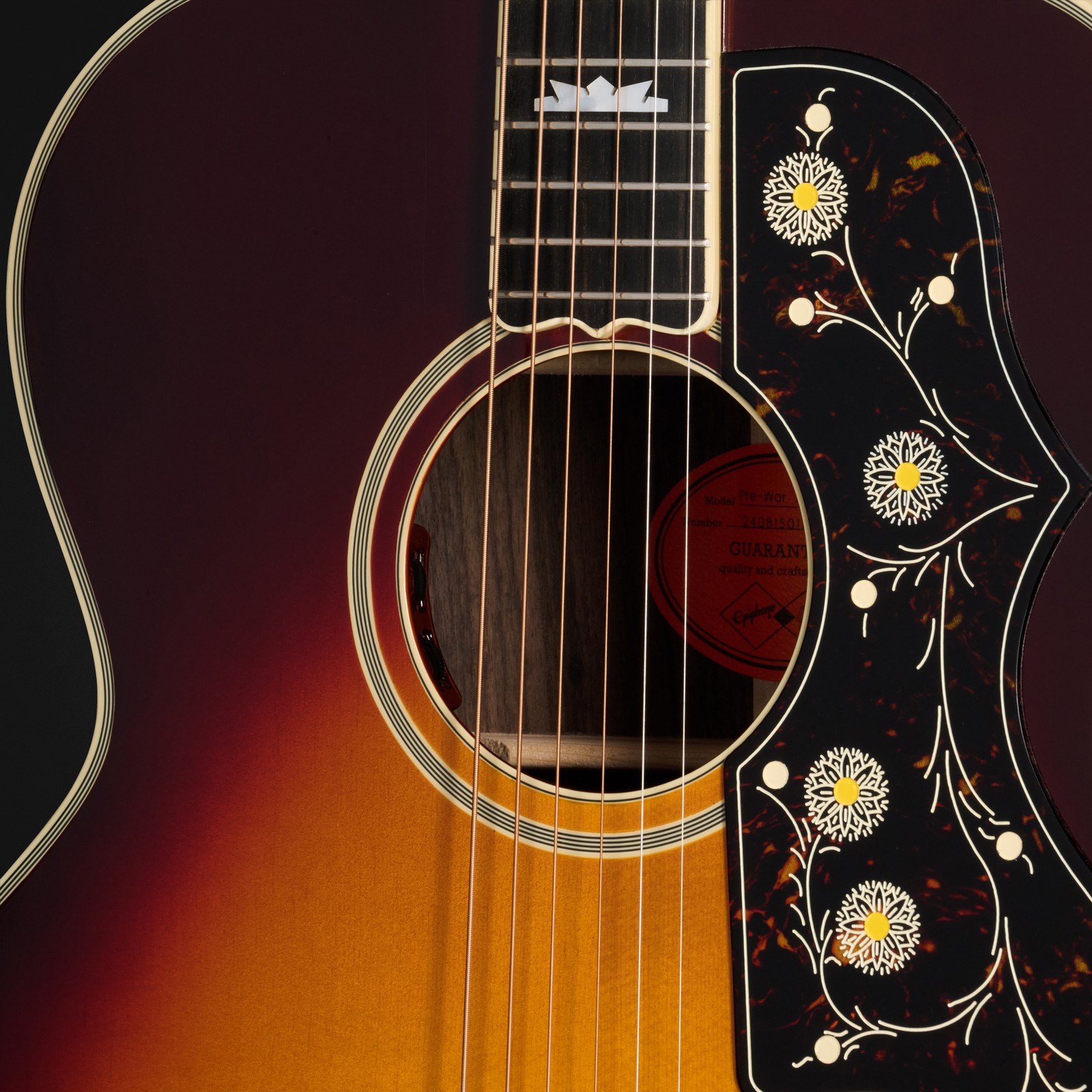 Decke der Epiphone Pre-War SJ-200 RW Rei. VS IBC