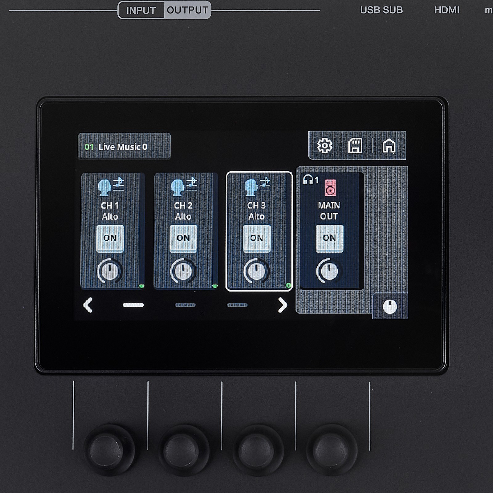 Yamaha URX44V BK, 4-Kanal USB 2.0 Audiointerface