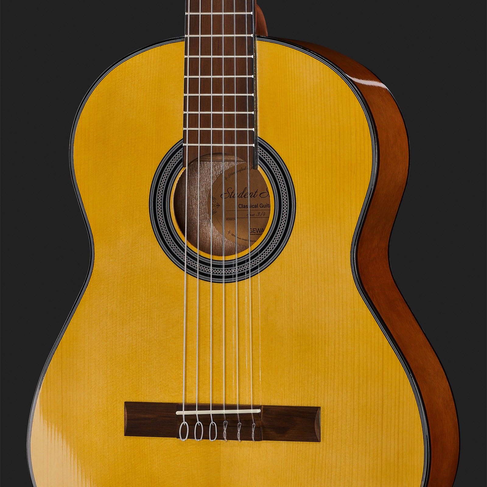 Gewa Student Solid Top Spruce 3/4 Konzertgitarre
