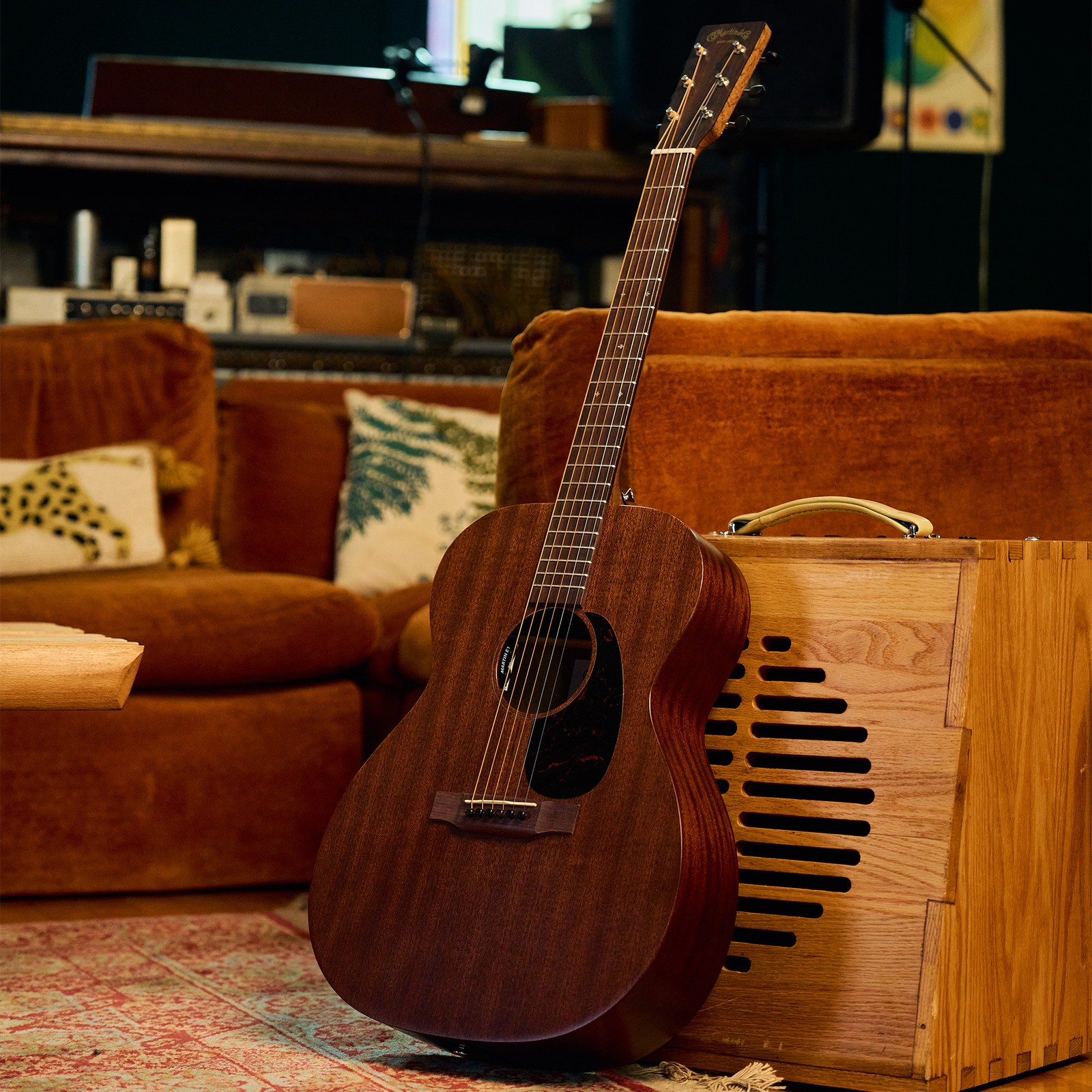 Martin Guitar D-10E Retro Sapele, Westerngitarre mit Tonabnehmer