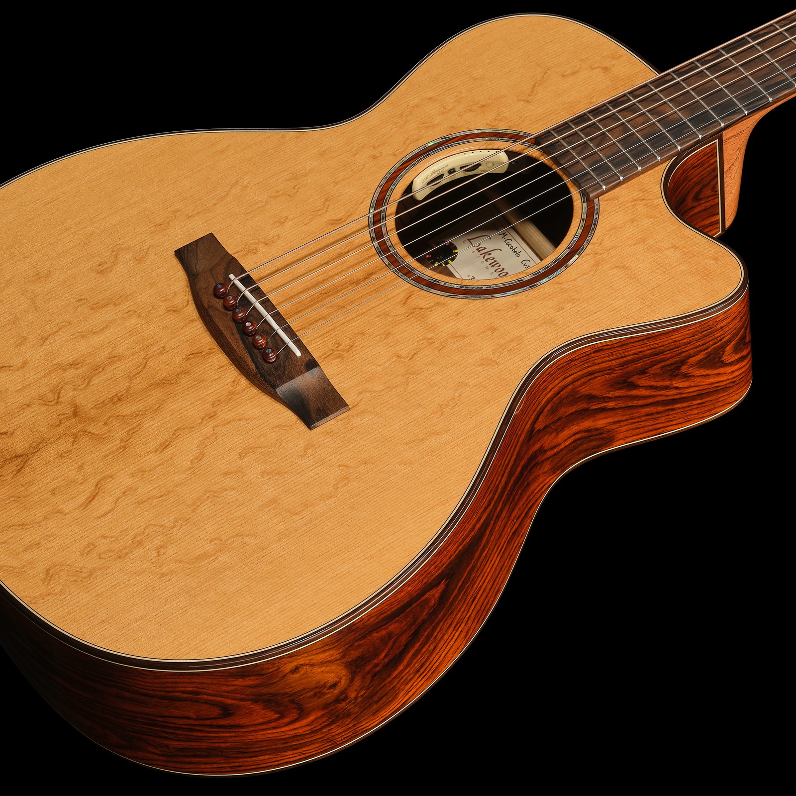 Decke der Lakewood M-Cocobolo Custom