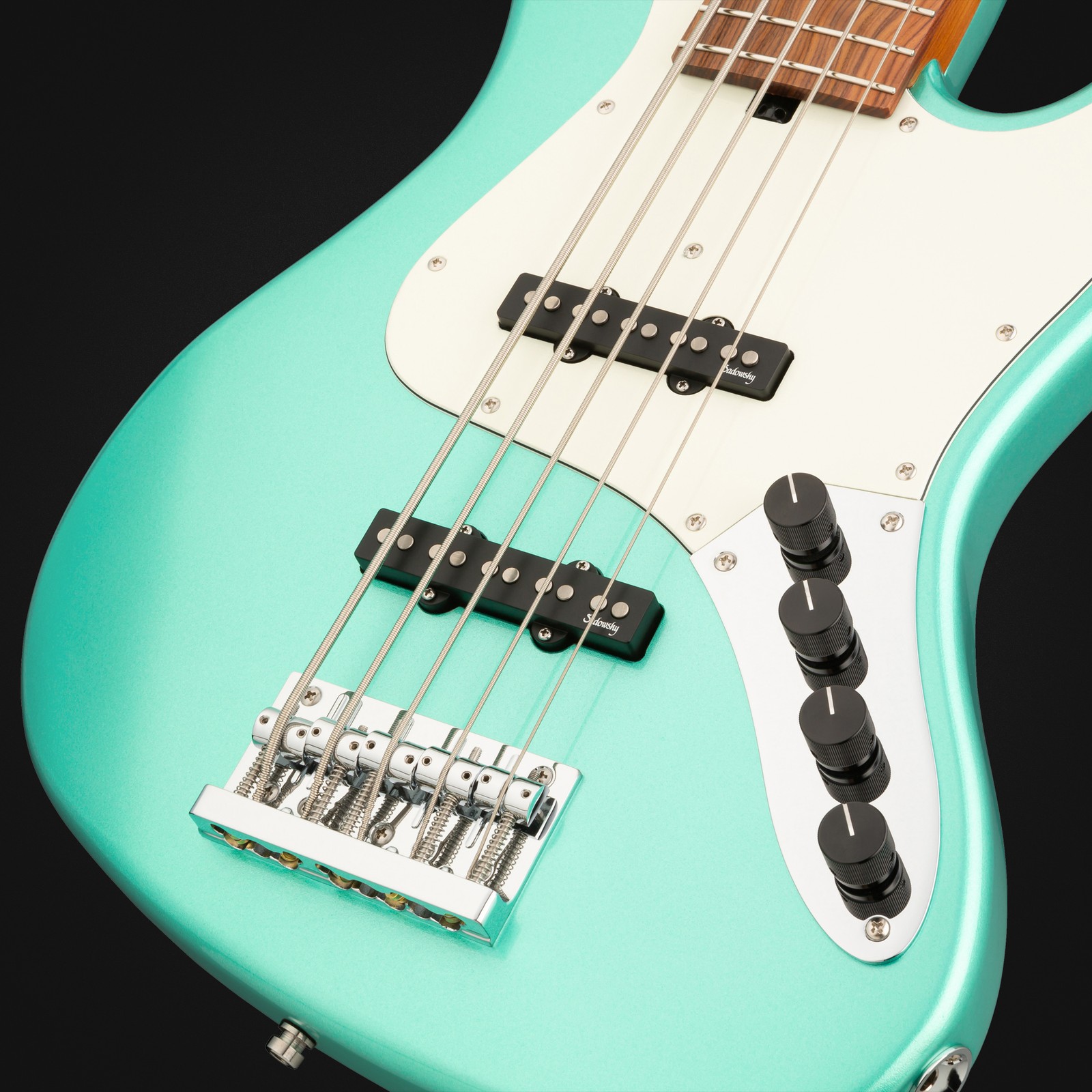 Sadowsky MetroExpress 21 Vintage JJ5 Morado Sage Green, five-string bass, top