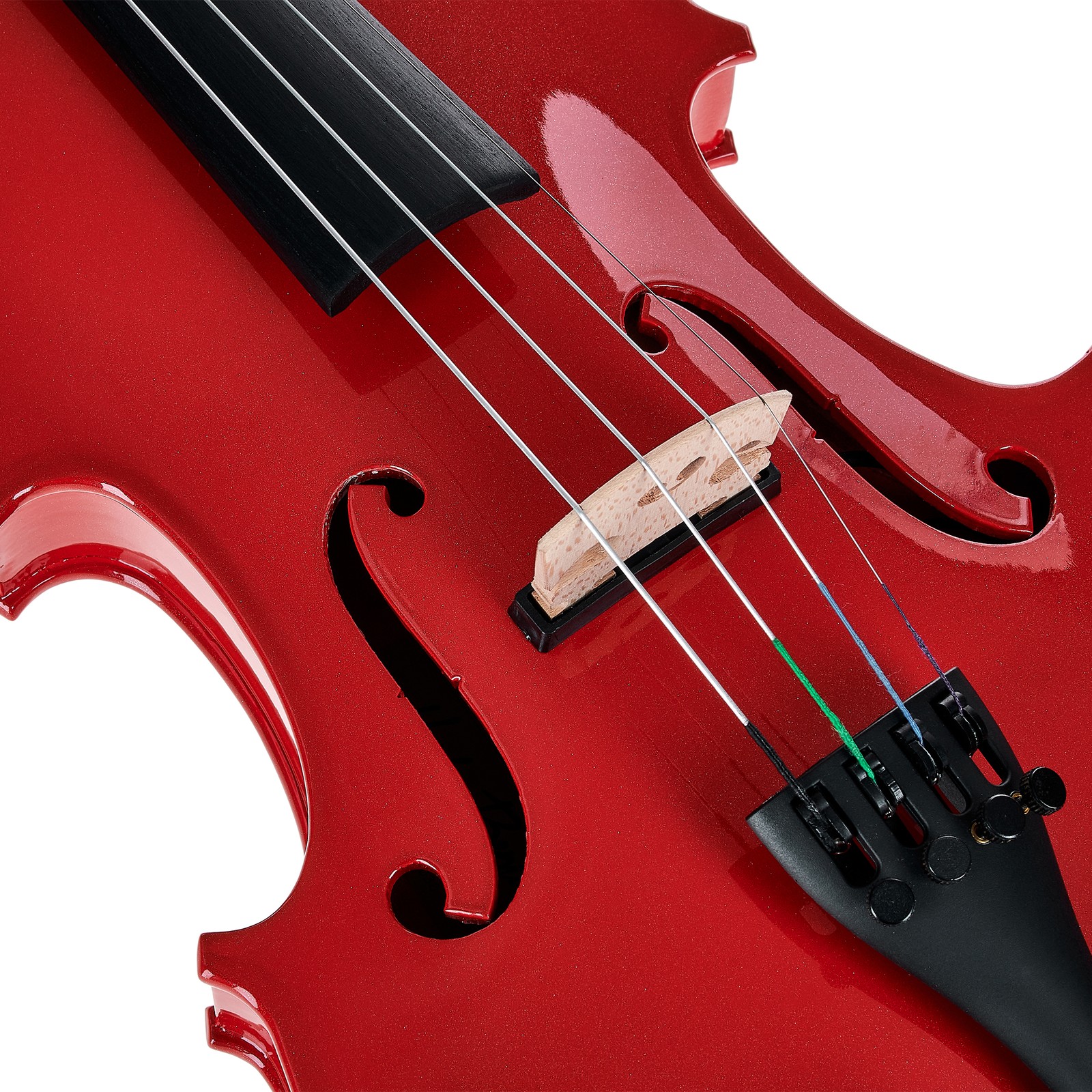 Steg auf der Harley Benton HBV 800RDM Acoustic-Electric Violine