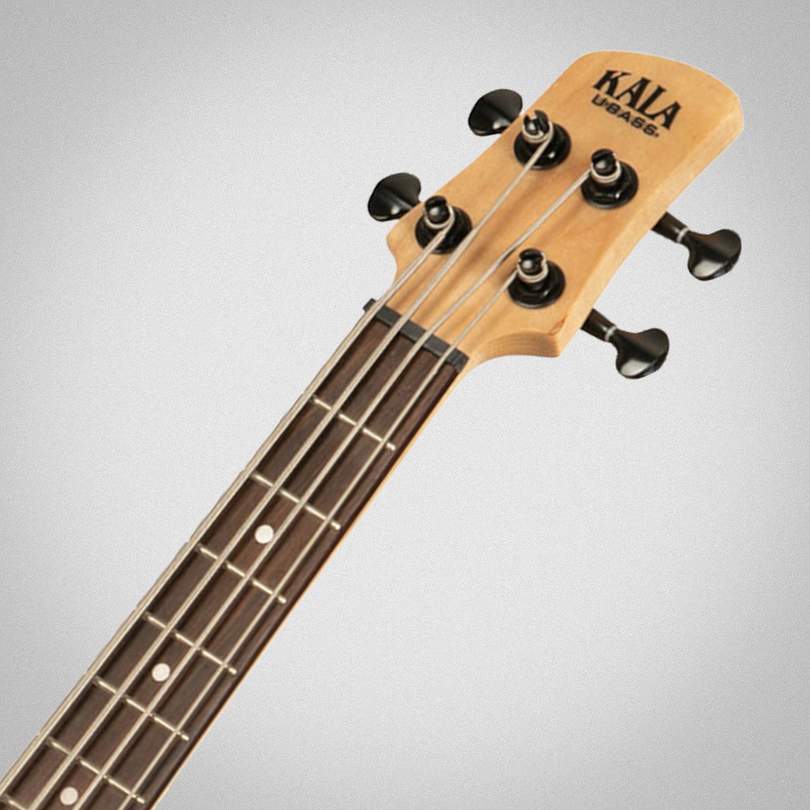 Kala U-Bass Solid Body 4-String CAR, headstock with logo