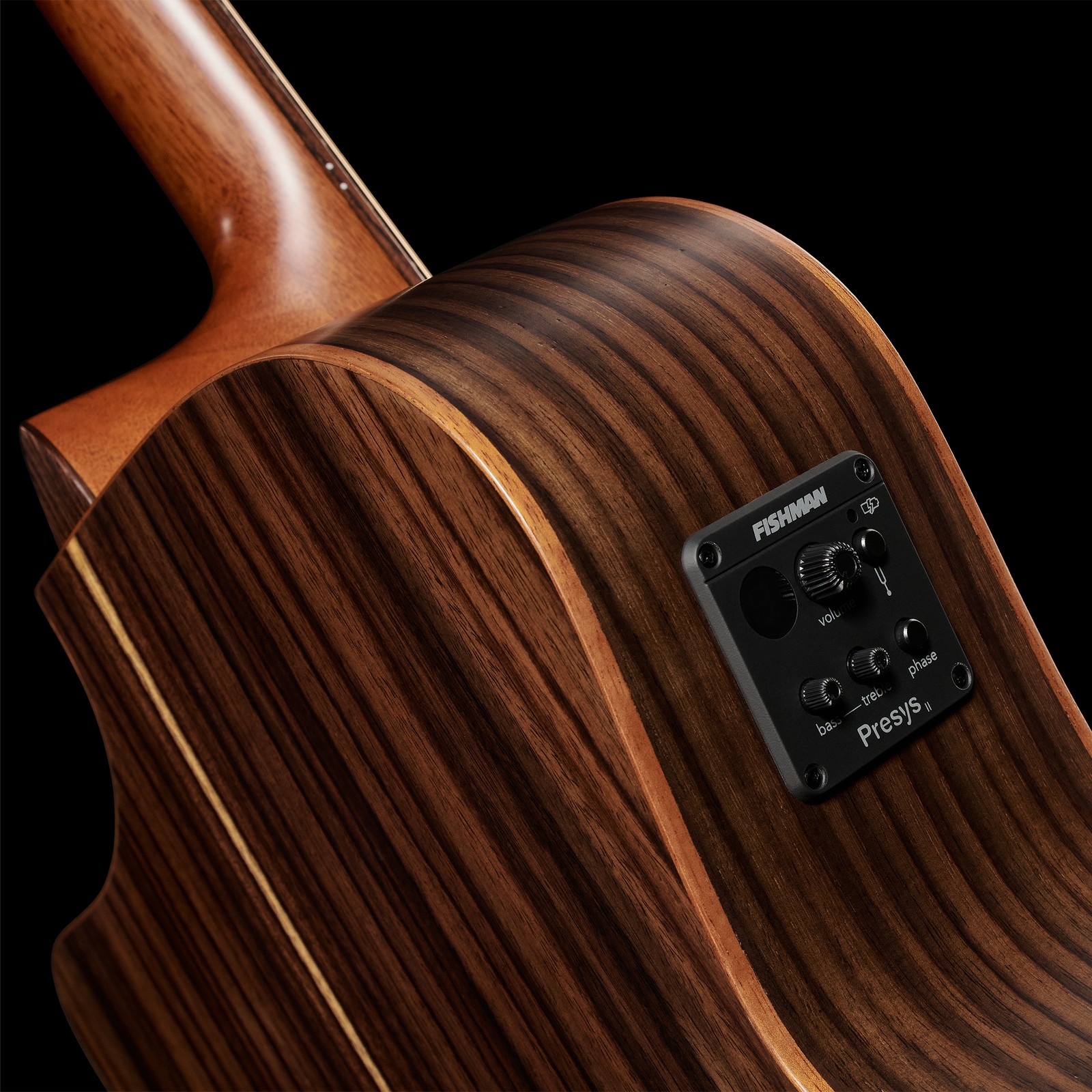 Rückseite der Harley Benton CLG-70ASR CE SBK AllSolid