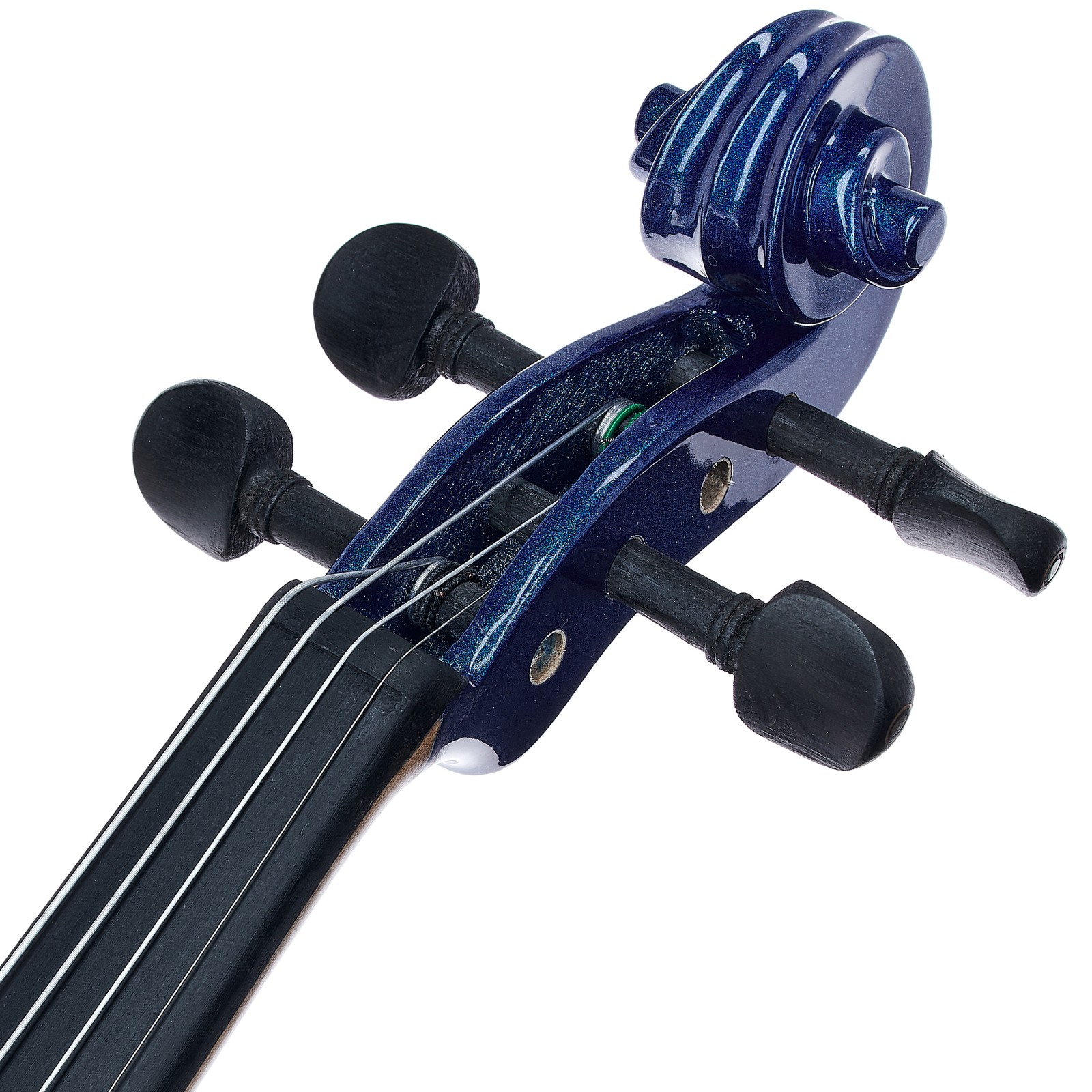 Wirbel einer silbernen Geige