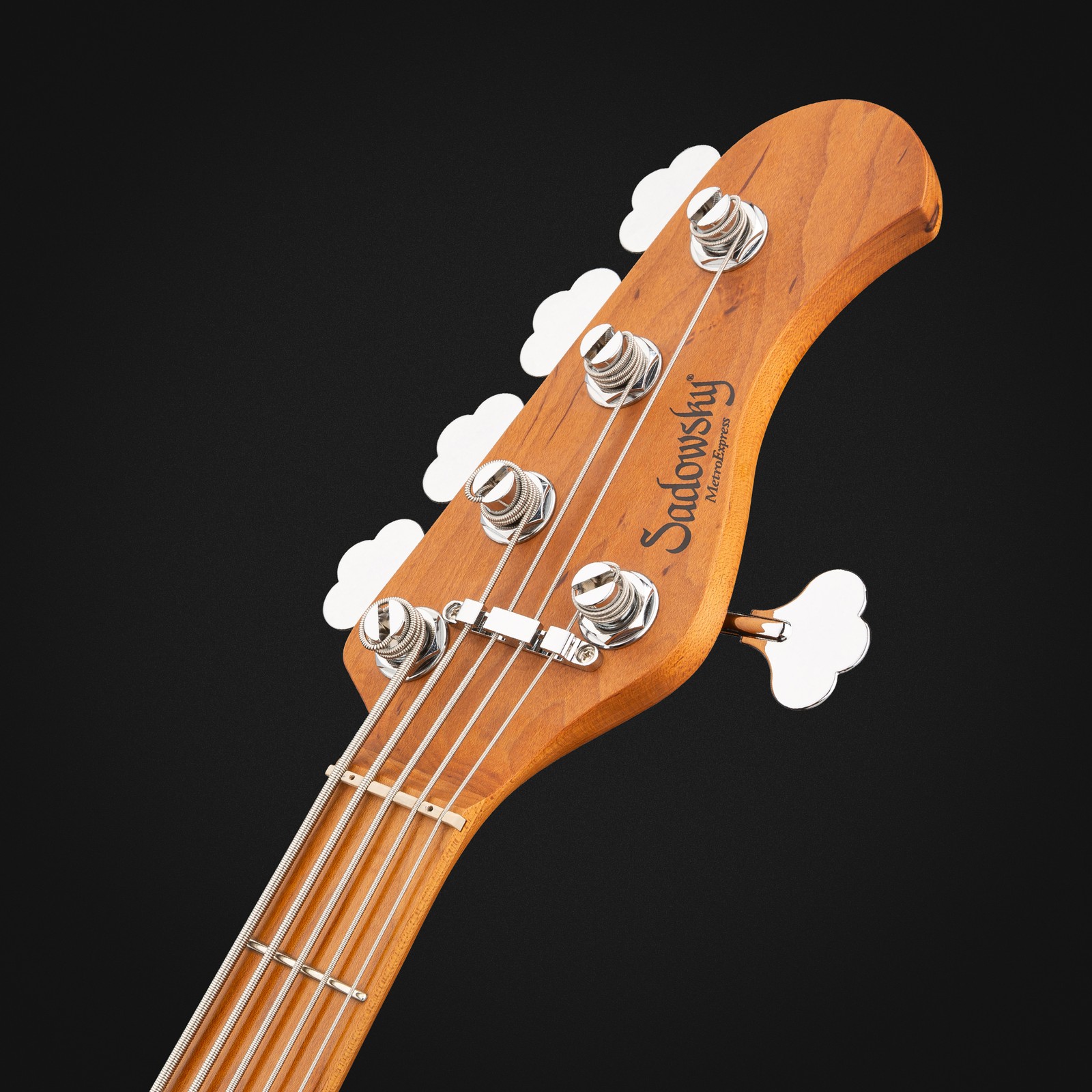 Sadowsky MetroExpress 21-5 Vintage MA CAR, five-string bass guitar, headstock