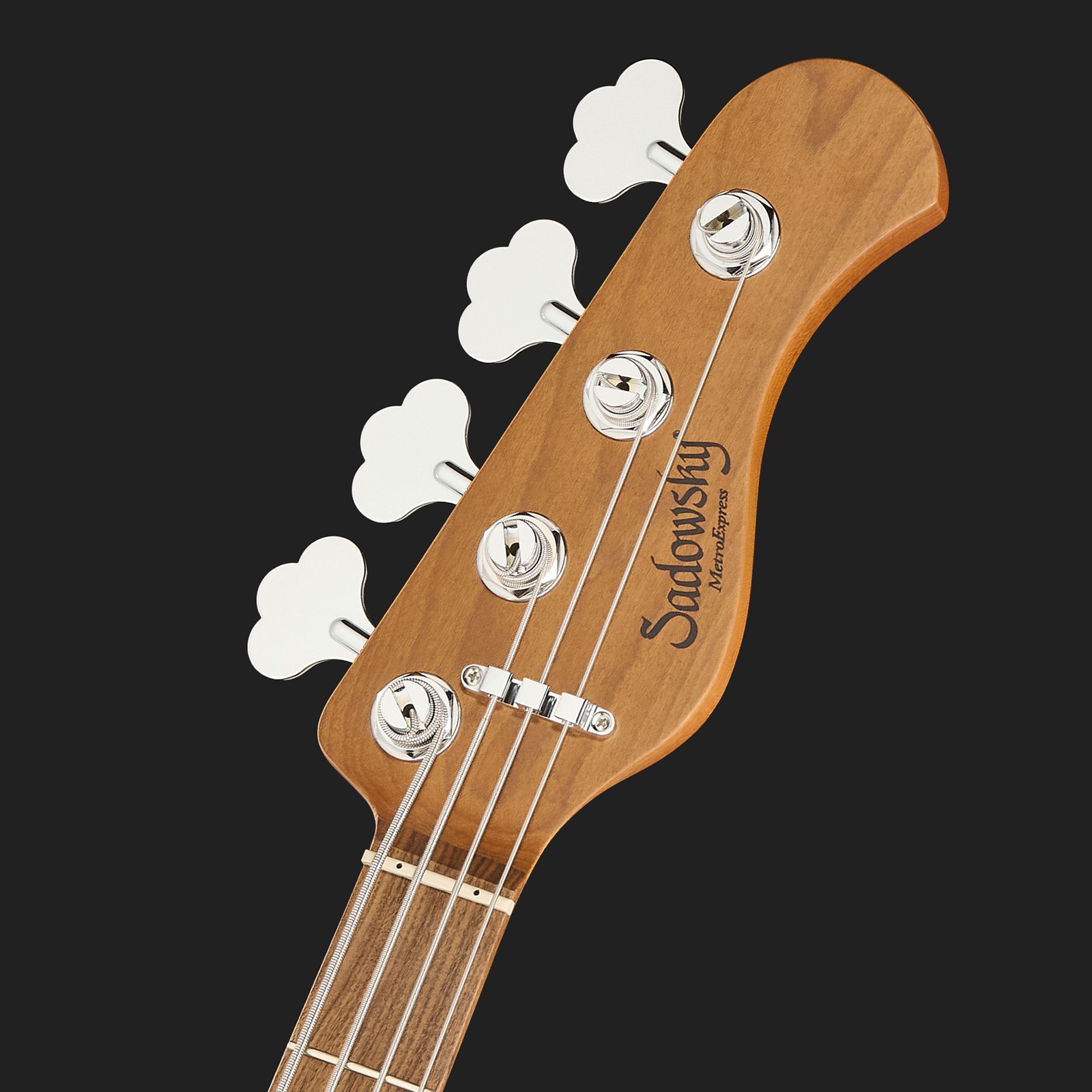 Sadowsky MetroExpress 21 Hybrid PJ4 Morado CHM, electric bass guitar, headstock