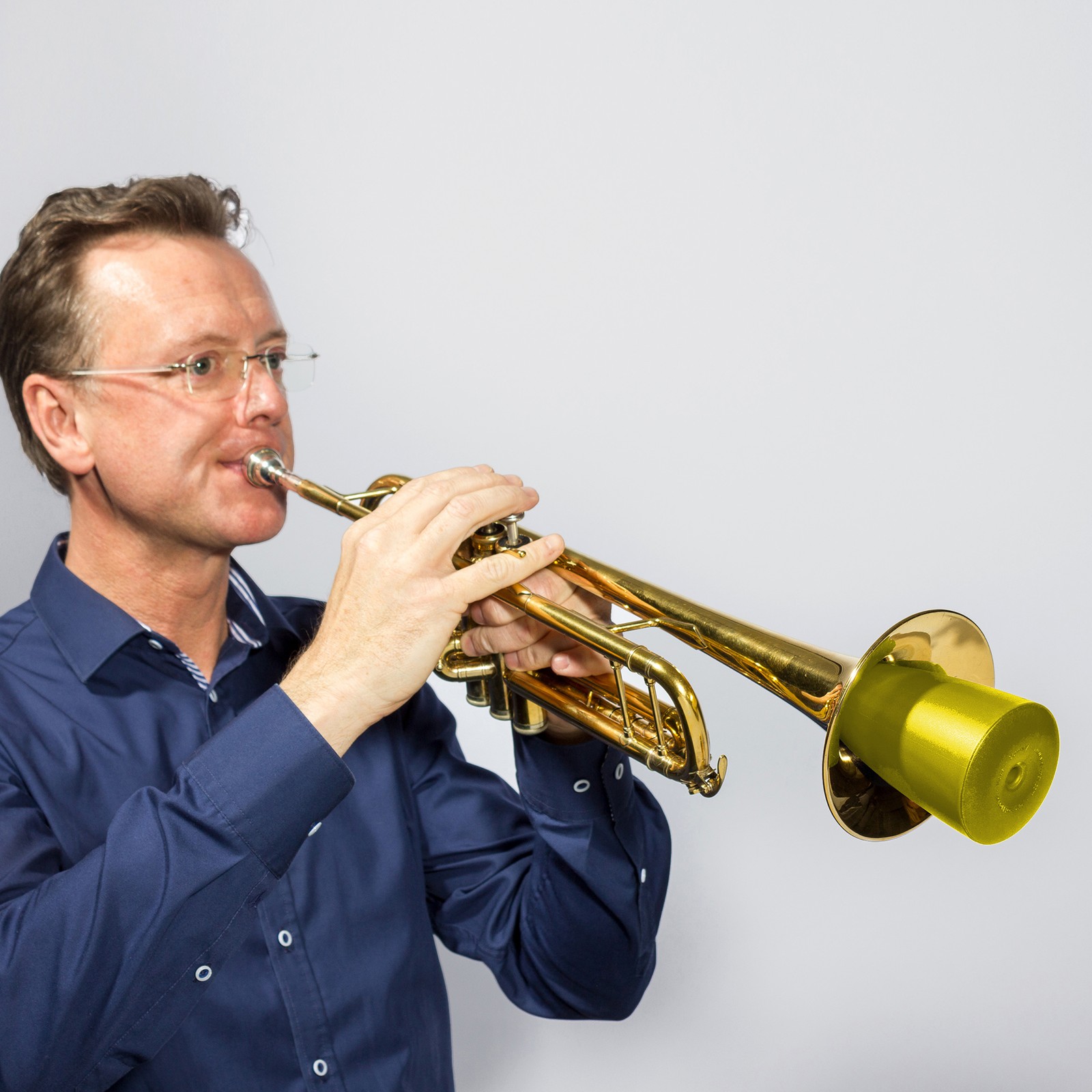 Vhizzper Warm Up Mute Trumpet Yellow, Beispielbild