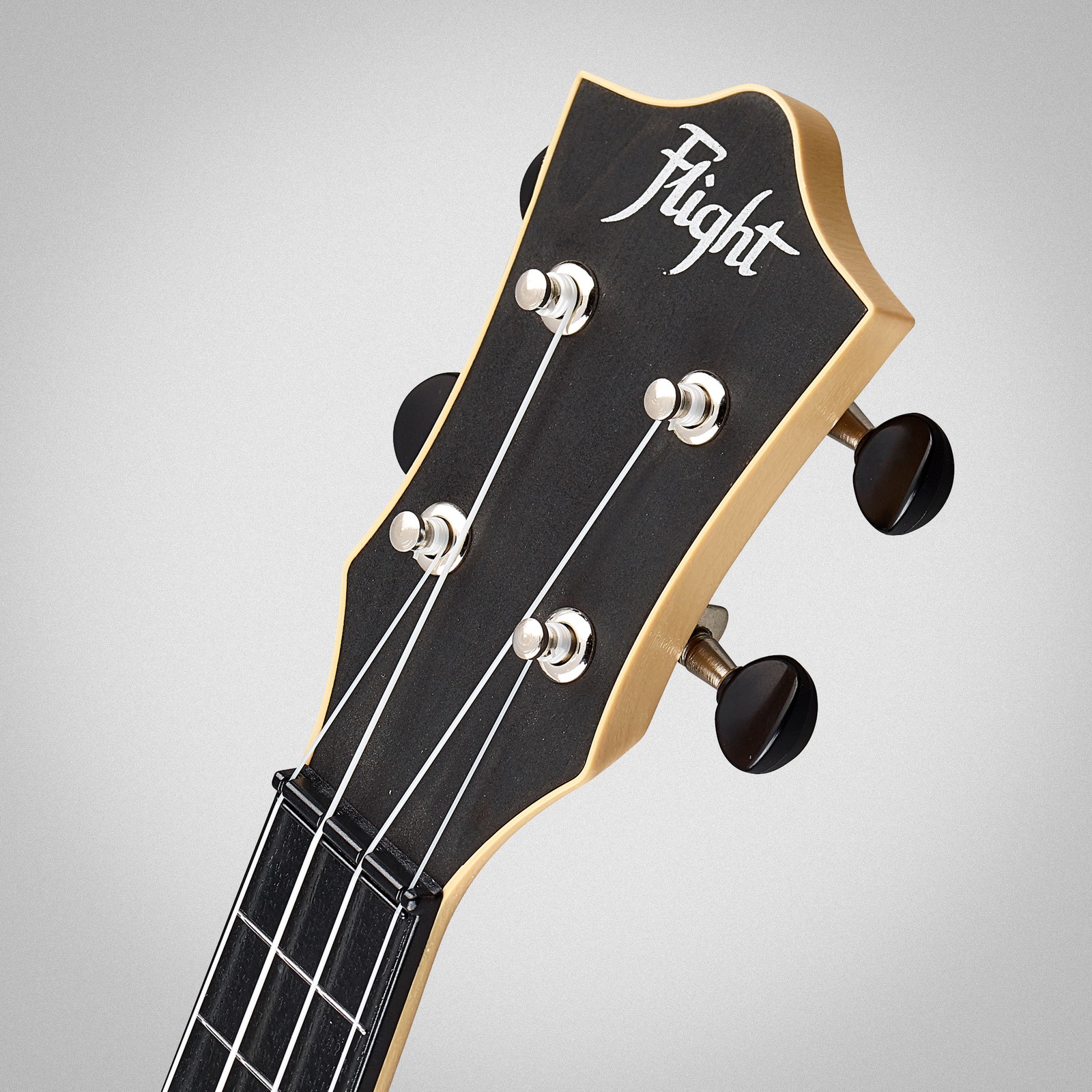 Kopfplatte der Flight TUS35 Travel Ukulele Black