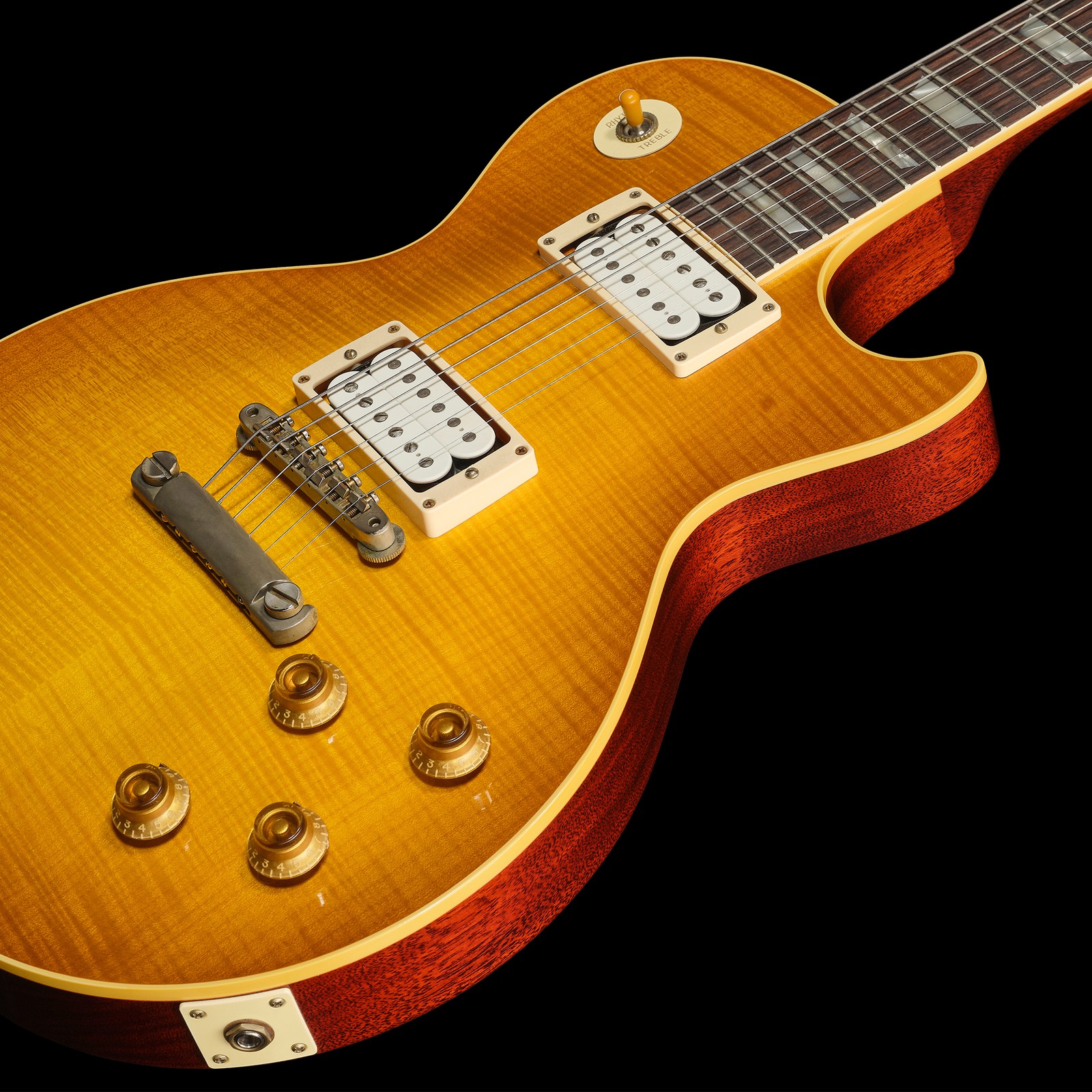 Decke der Gibson 59 LP Standard HPT Amber Burst