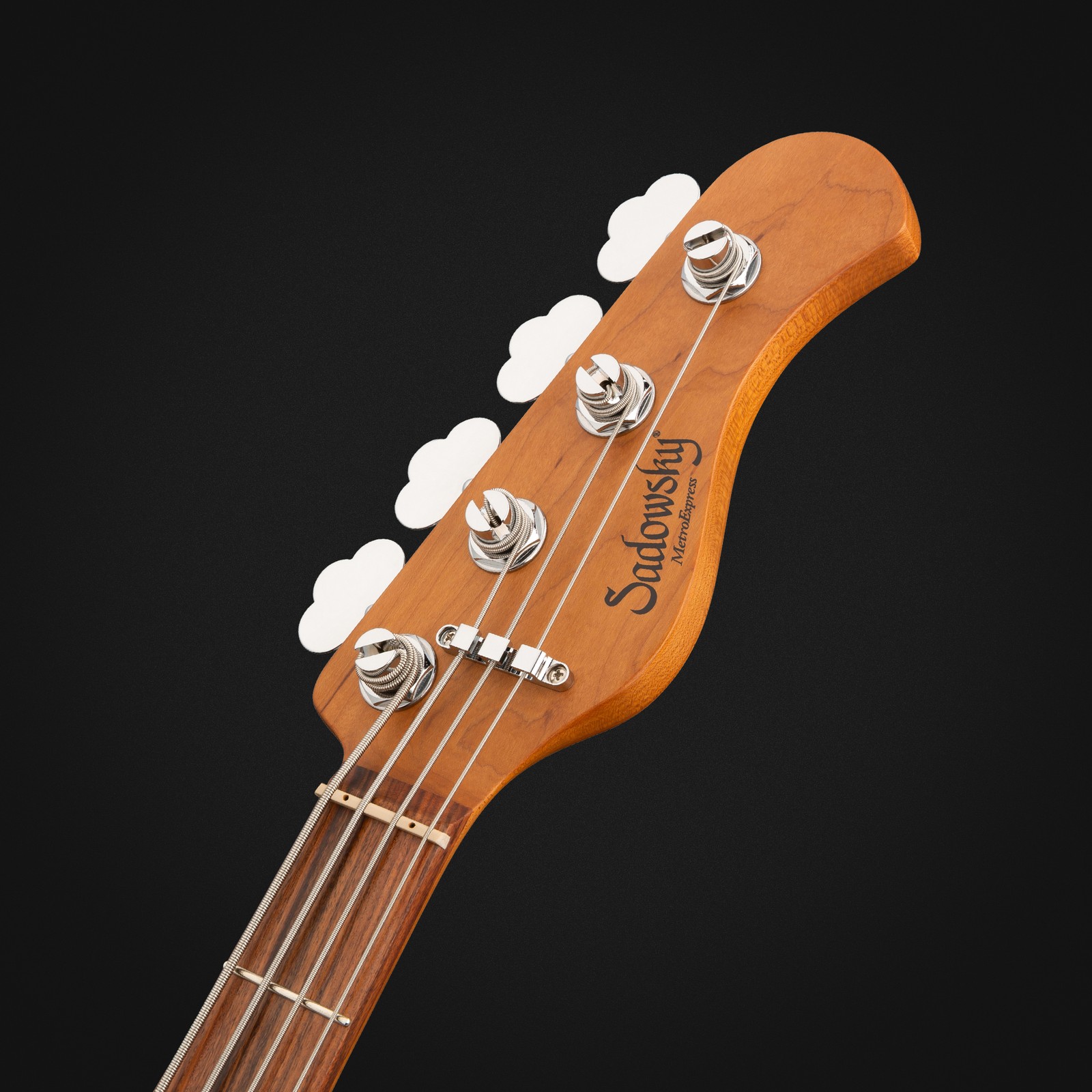 Sadowsky MetroExpress21 Vintage JJ4 Morado SOB, electric bass guitar, headstock