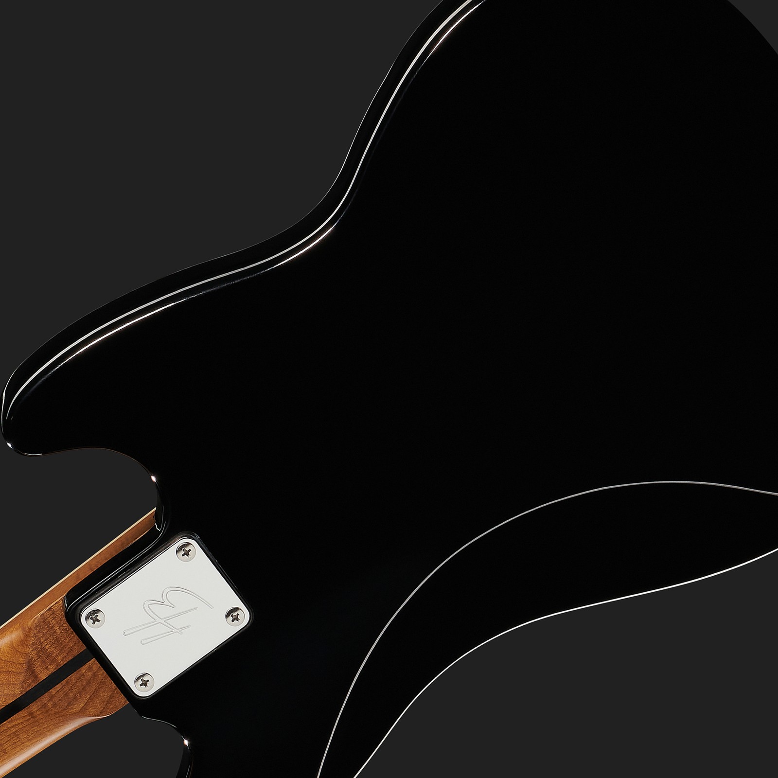 Harley Benton MV-4MSB LH Black, Rückseite