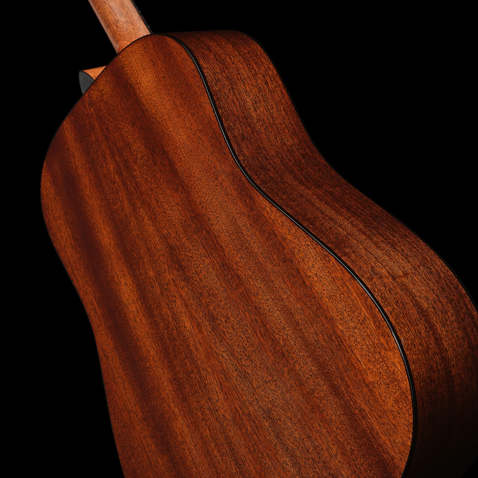 Martin Guitar D-12E Retro Nat LH, Rückseite