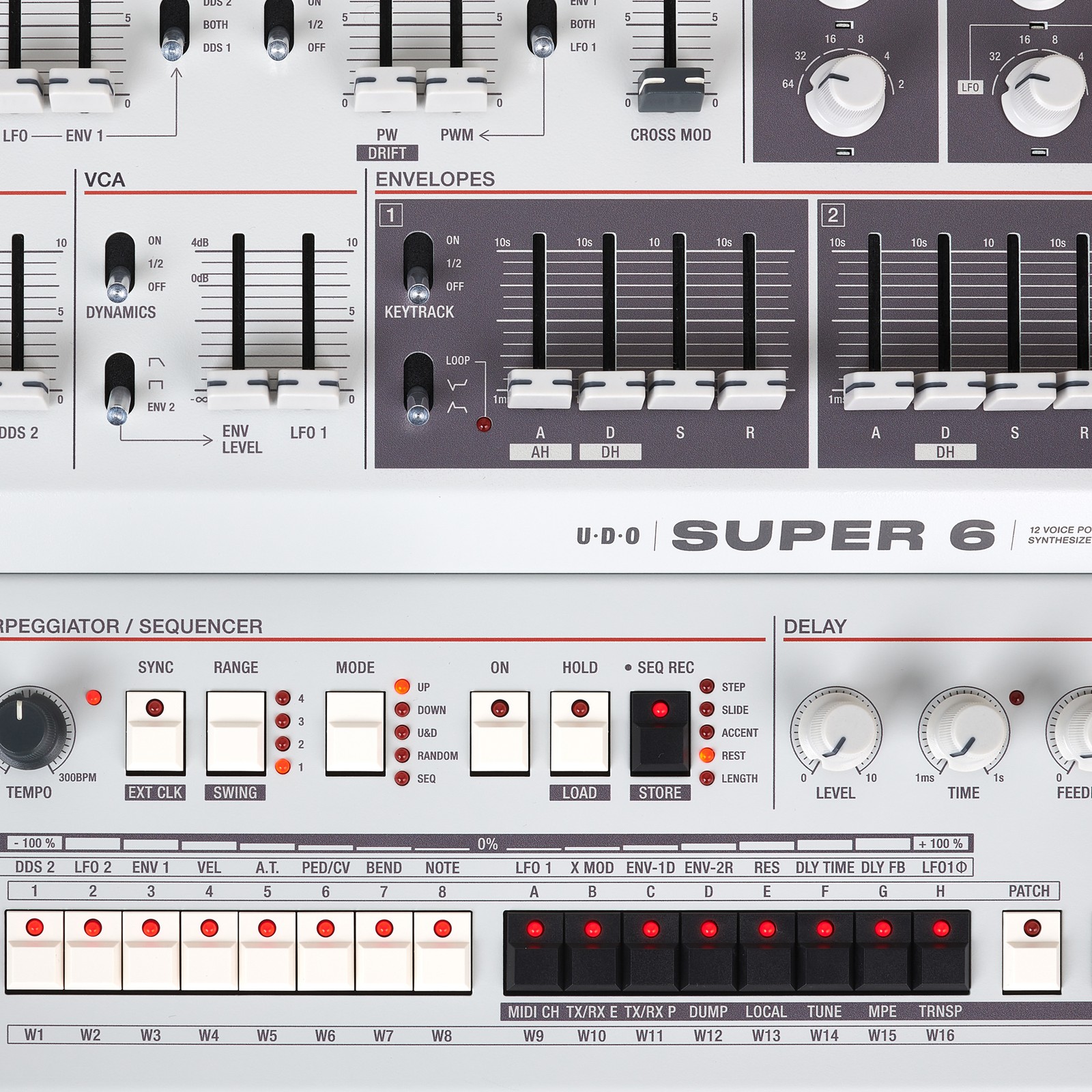 12-stimmiger polyphoner Analog-Hybrid-Synthesizer