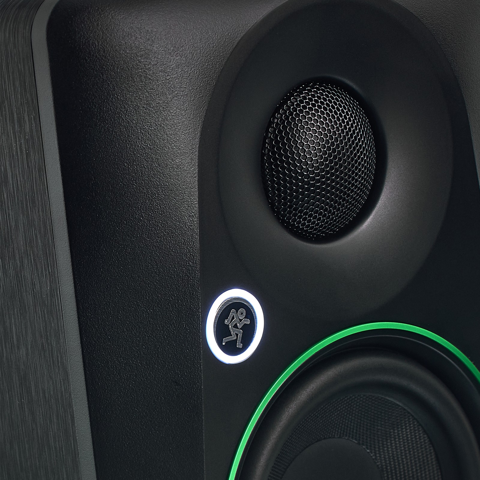 Logo auf dem Studiomonitor, Mackie CR3.5