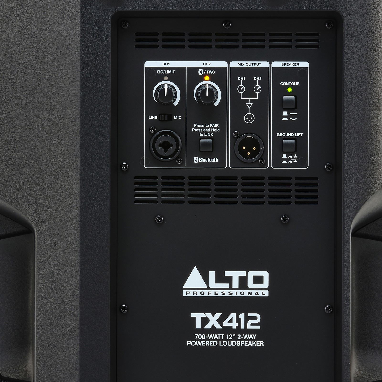 Rückseite des Alto TX 412