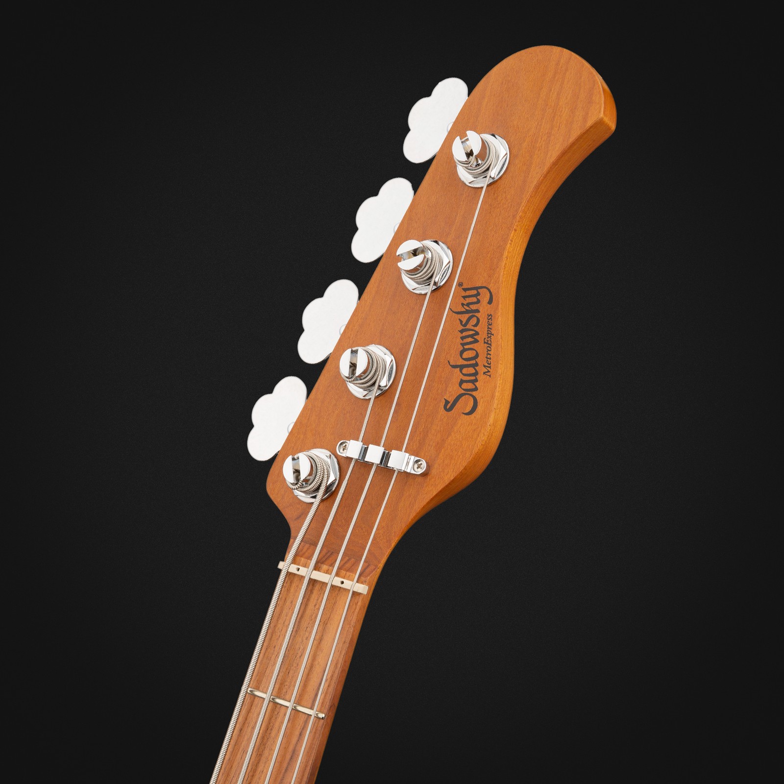 Sadowsky MetroExpress 21 Vintage M4 Morado OBL, electric bass guitar, headstock