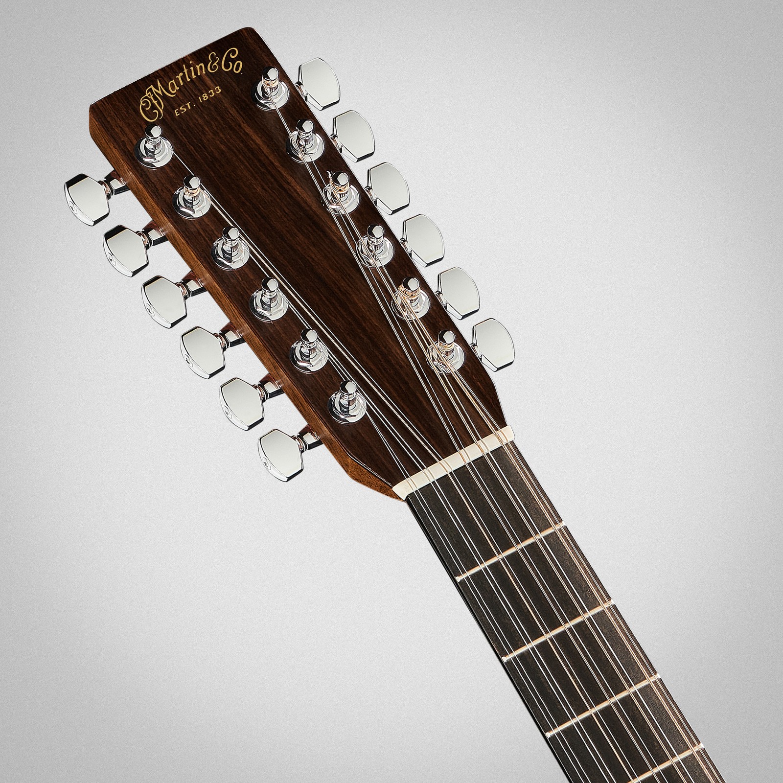 Kopfplatte der Martin Guitars HD1228 LH