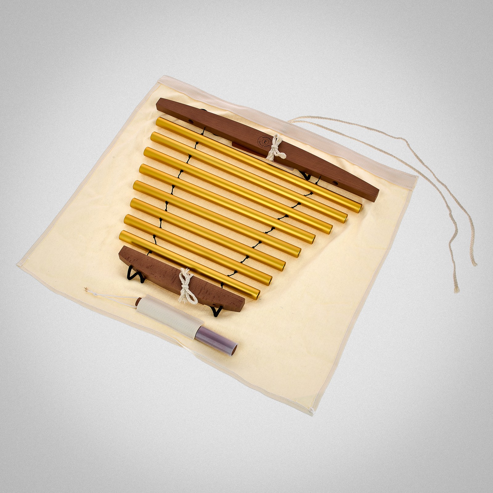 Thomann Sonority Chimes C# Major Gold, Klangspiel mit Tasche