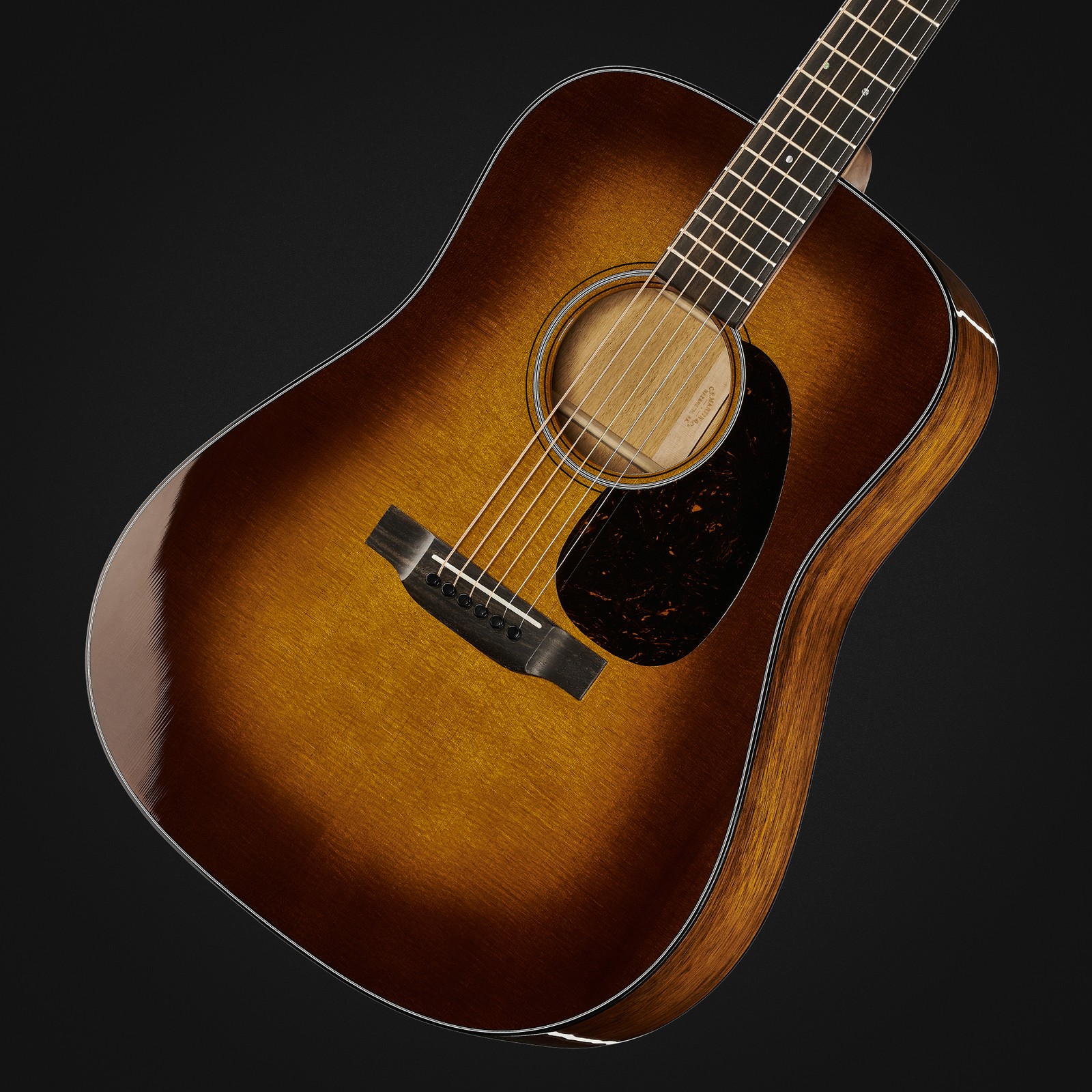 Decke der Martin Guitars D18 Ambertone