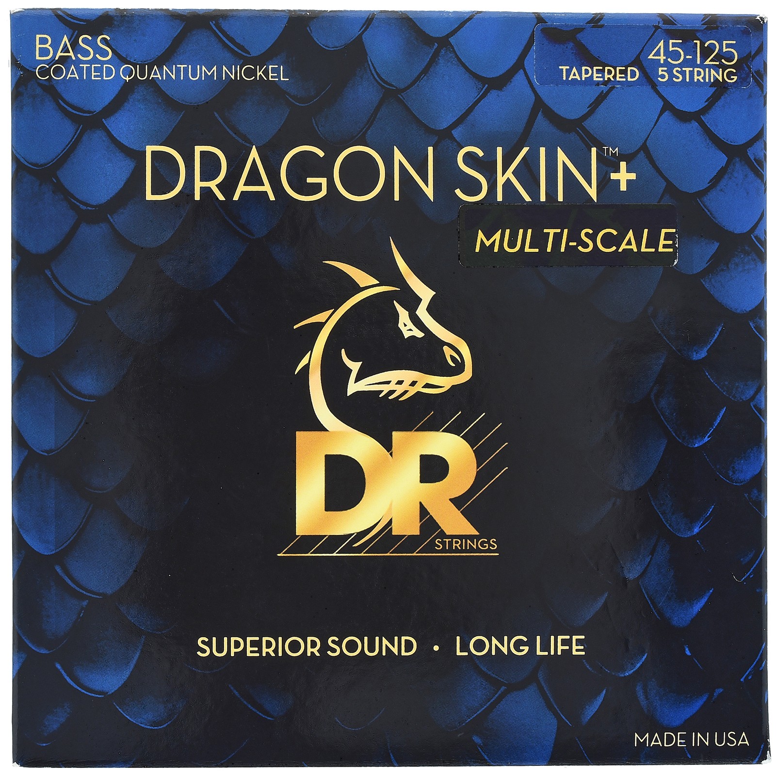 DR Strings Dragon Skin+ DBQM5-45 Coated