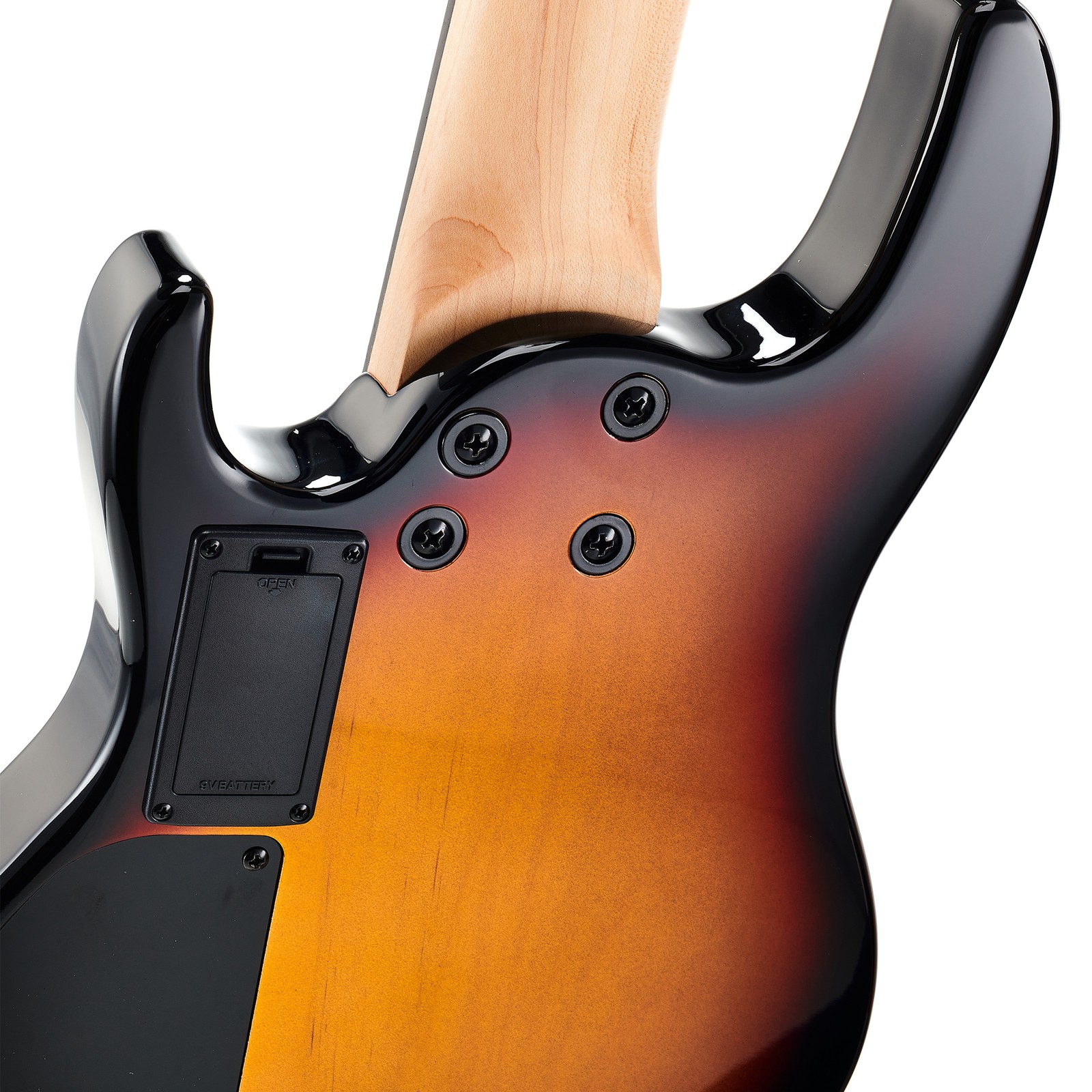 Harley Benton Solid UkeBass Sunburst – Rückseite