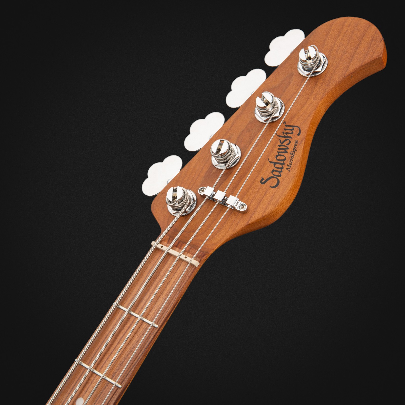 Sadowsky MetroExpress 21 Vintage M4 Morado SI, electric bass guitar, headstock