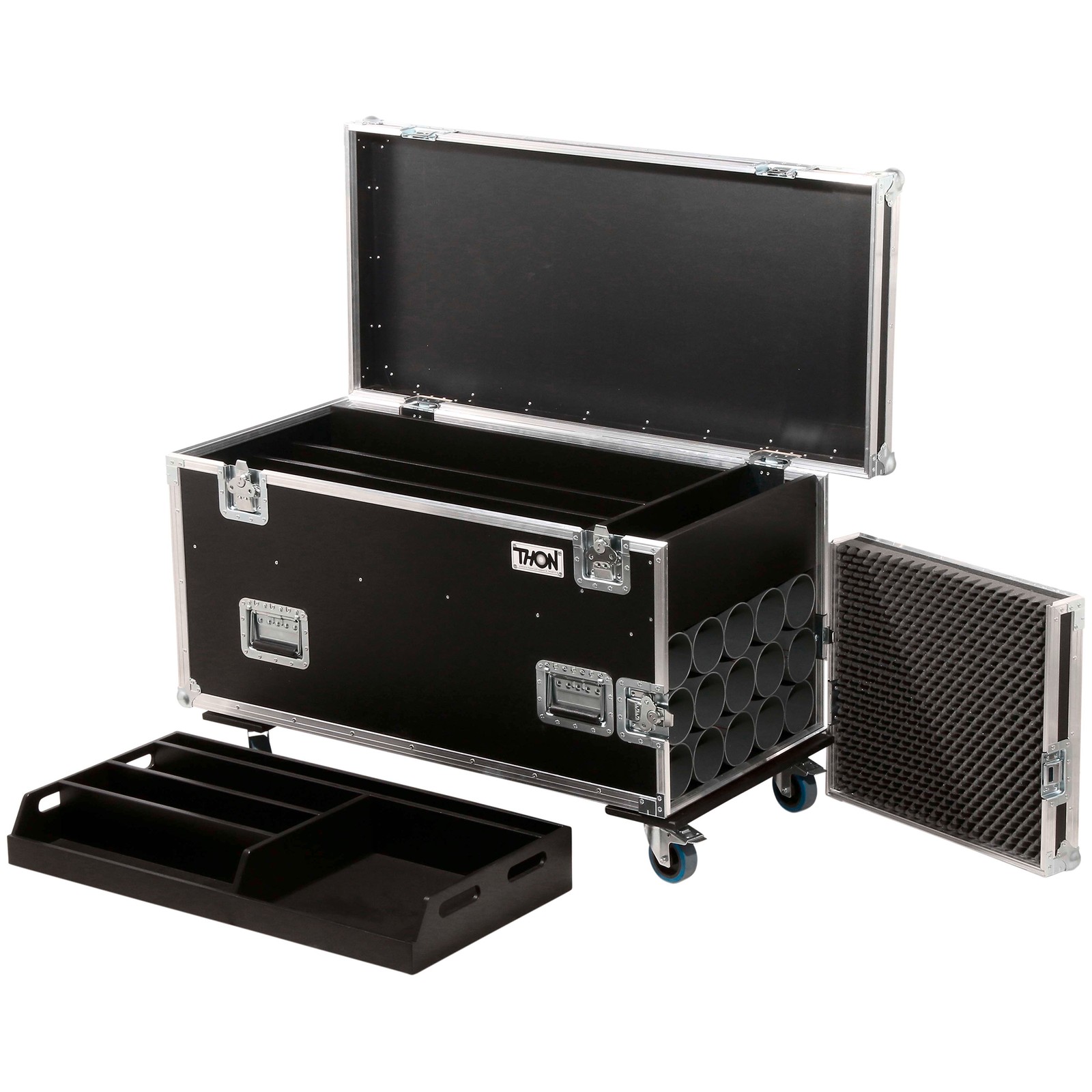 Thon Mikrostativ Case for 15 Stands, geöffnet