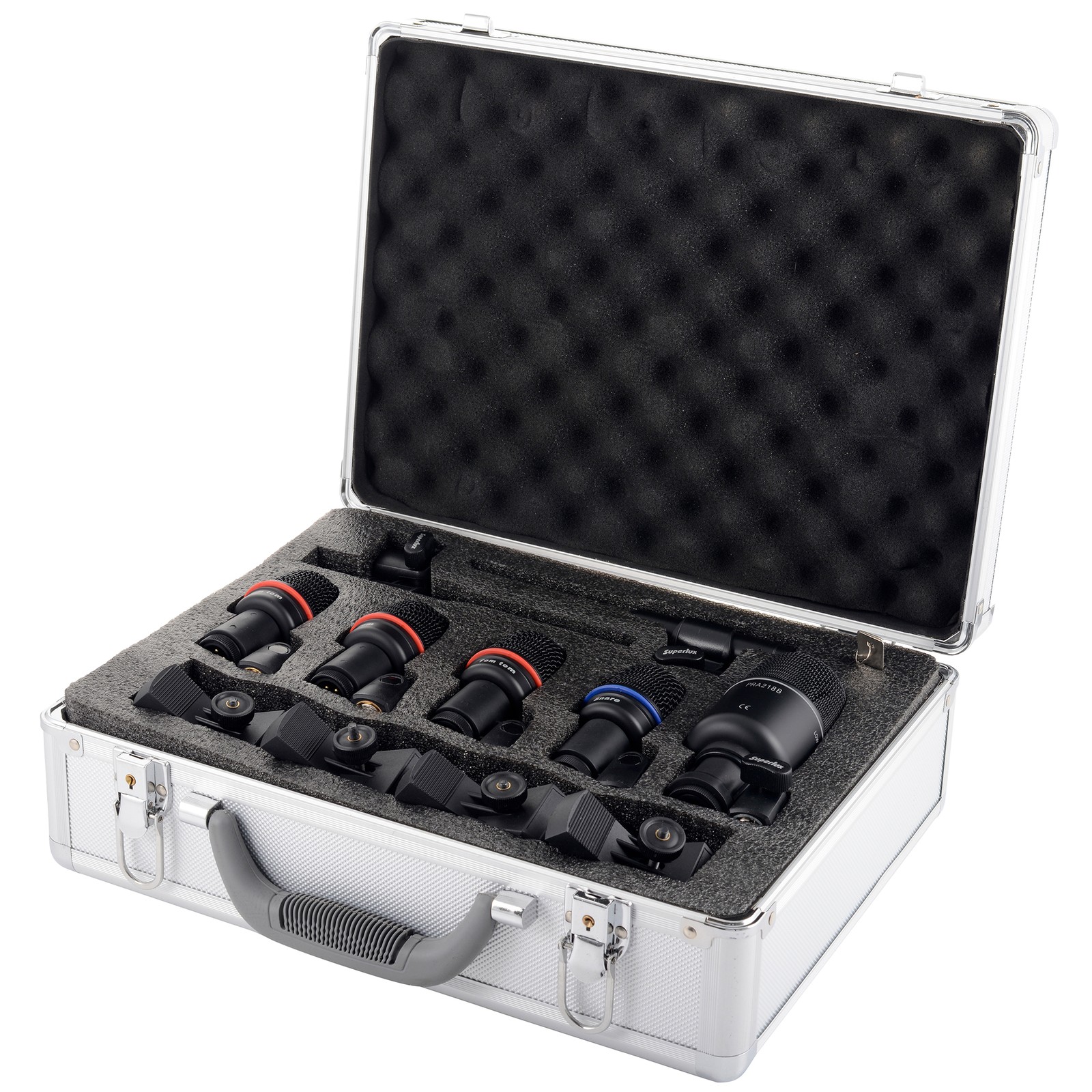 Superlux DRK K5C2 Drum Mikrofonset im Alukoffer