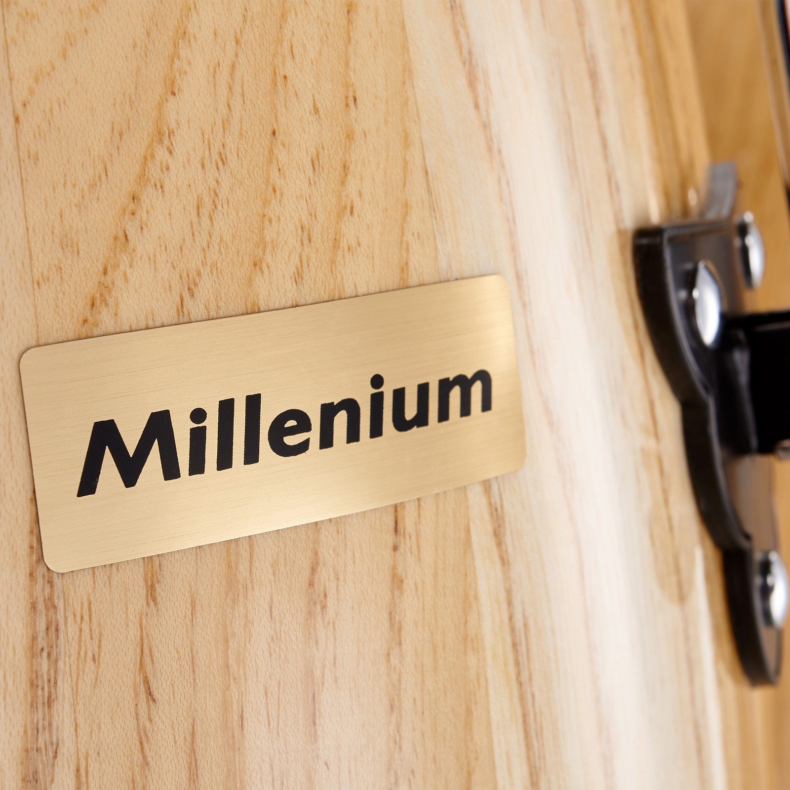 1stClassRock Percussion Starter Set, Millenium Logo auf Millenium MB202H NT Bongo-Set