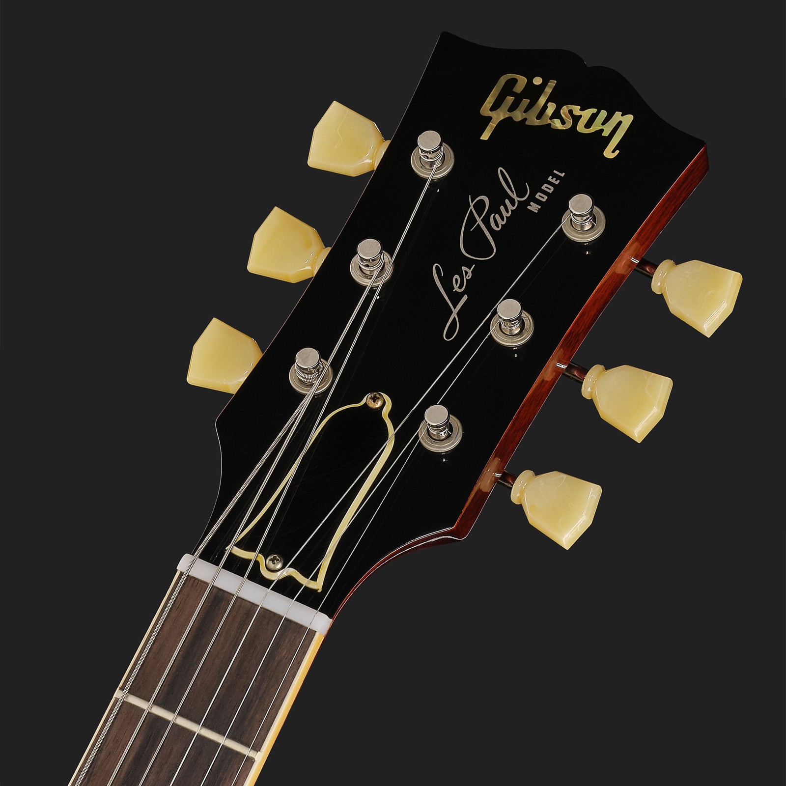 Kopfplatte der Gibson 59 LP Standard HPT Amber Burst