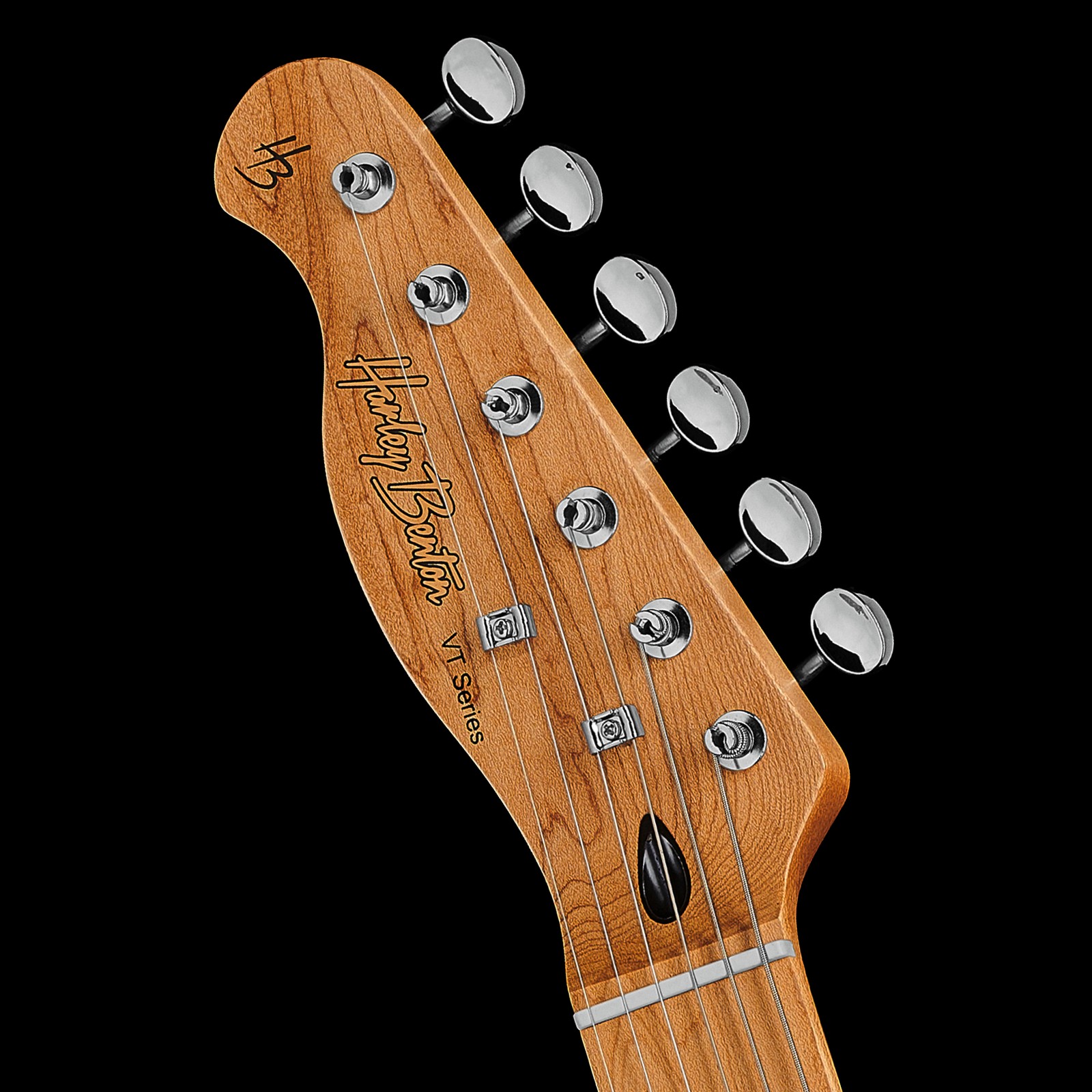 Kopfplatte der Harley Benton TE-62DB LH LPB