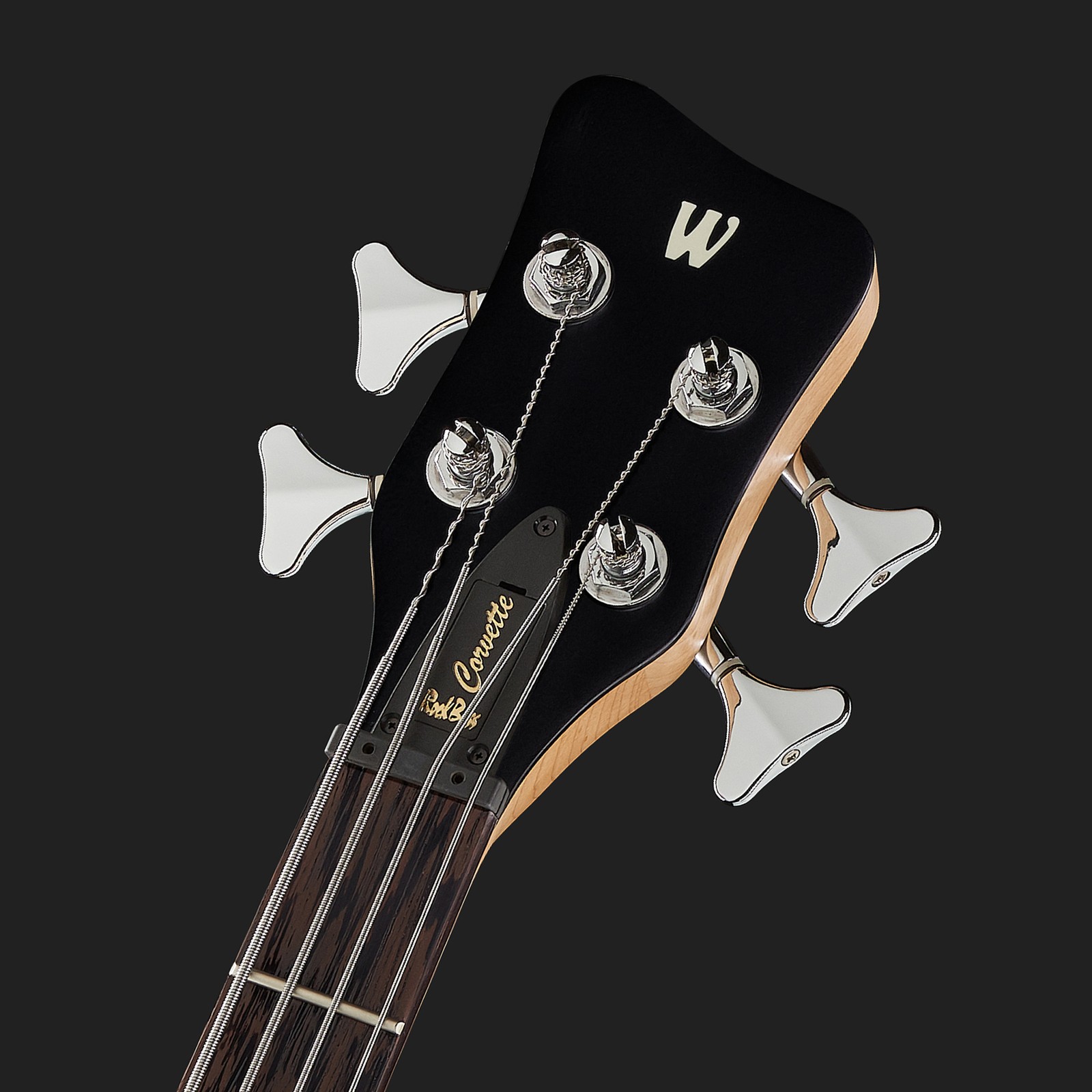 Kopfplatte des Warwick RB Corvette B 4 NBT Satin