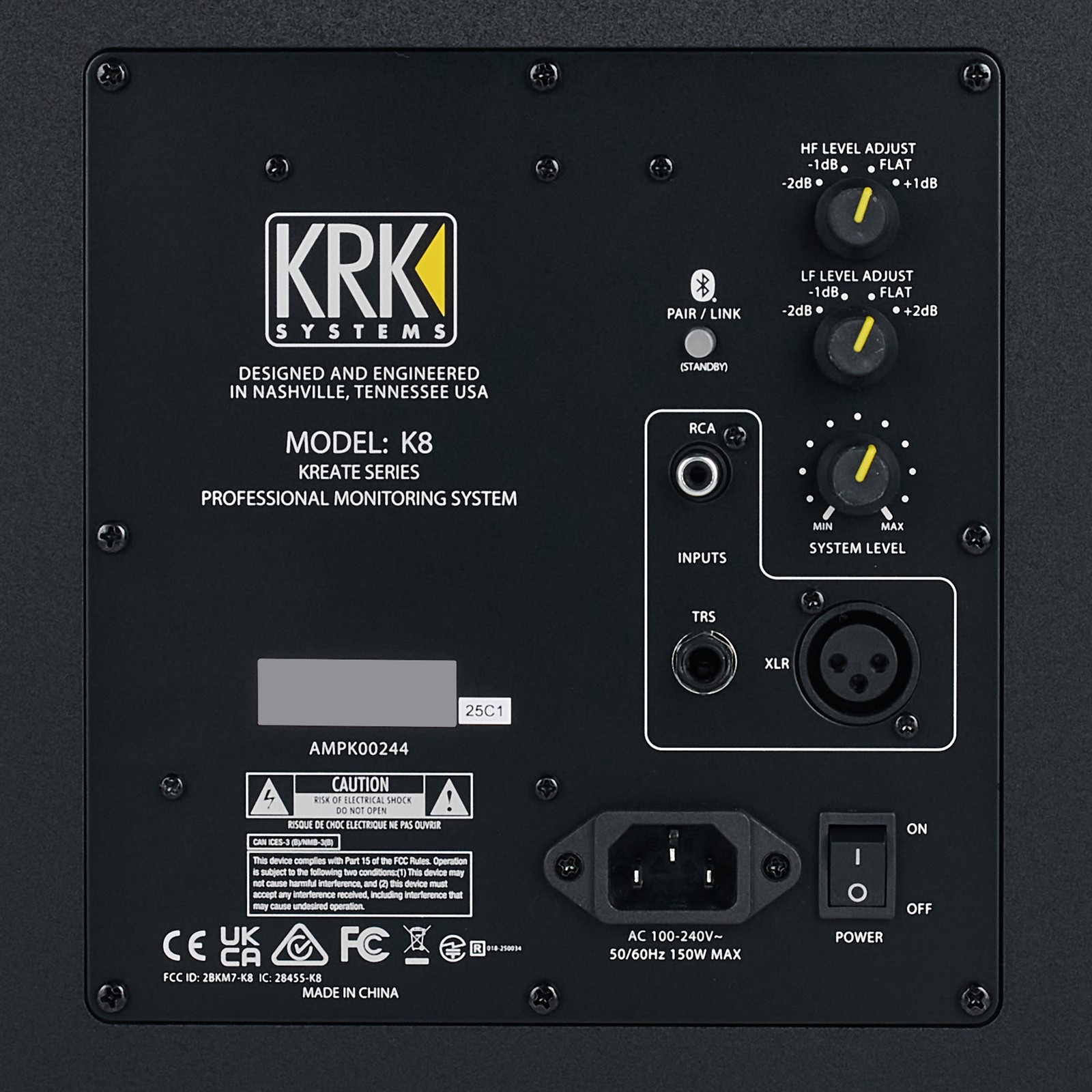 KRK Kreate 8, Rückseite