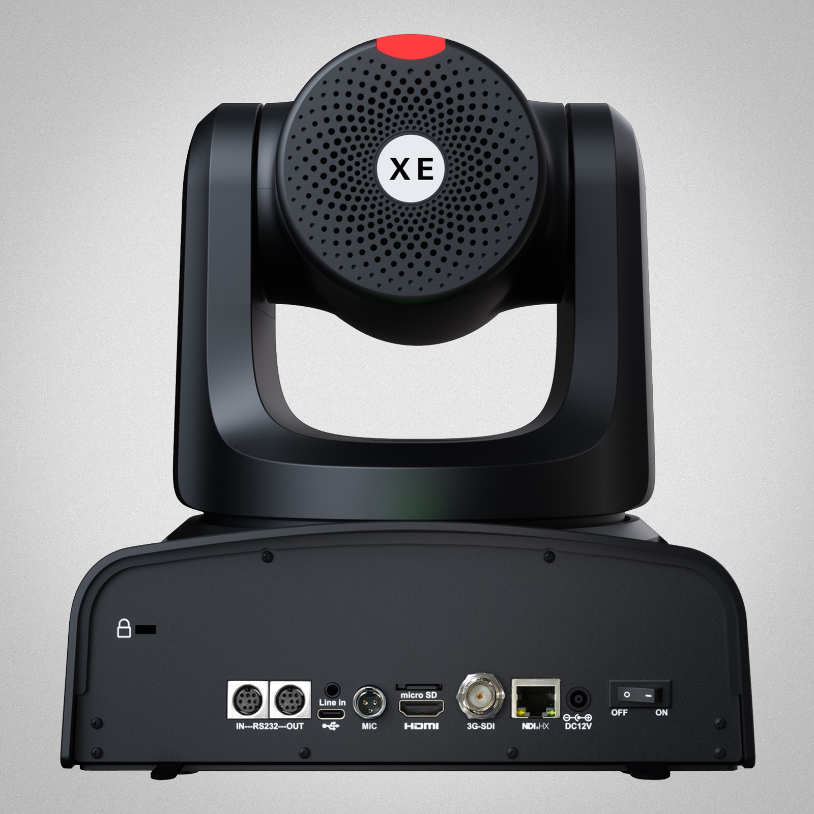 Telycam Explore XE BK, Anschlüsse auf der Rückseite