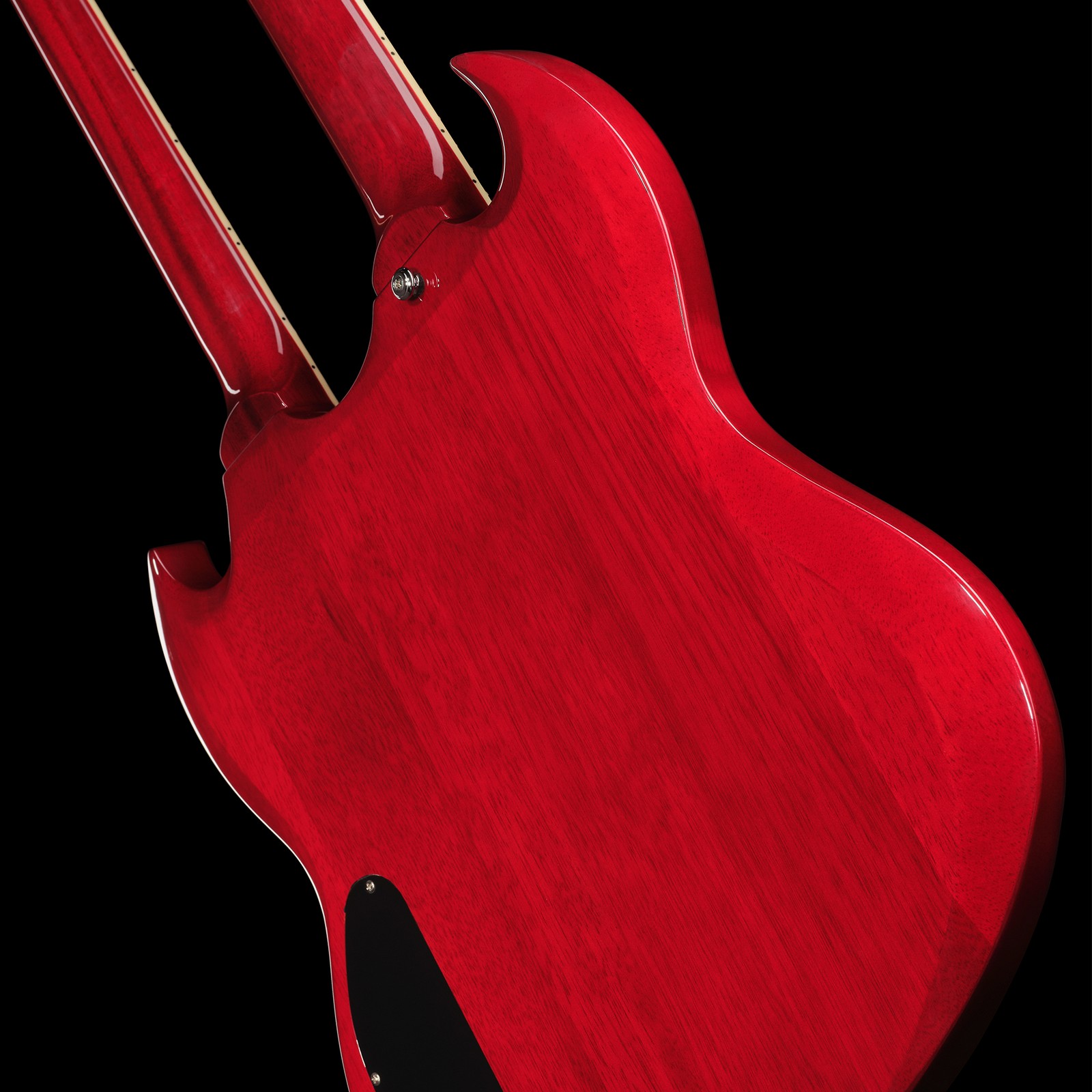 Halsübergang der Harley Benton DC-Custom II 612 Cherry E-Gitarre