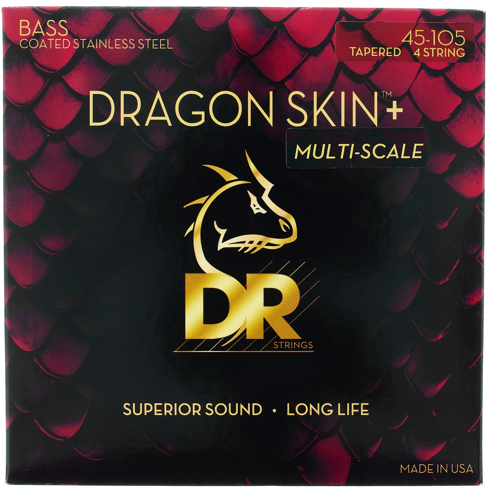 DR Strings Dragon Skin+ DBSM-45 Coated