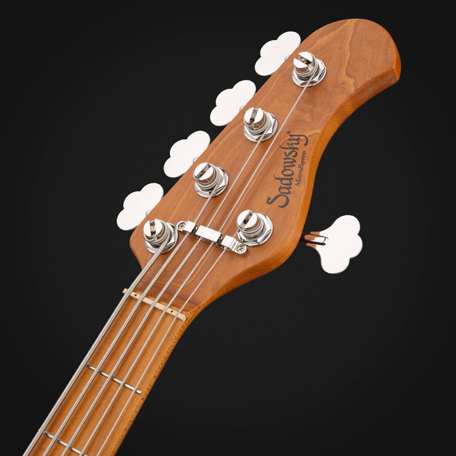 Sadowsky MetroExp 21 Hyb PJ 5 RM TSB, five-string bass guitar, headstock