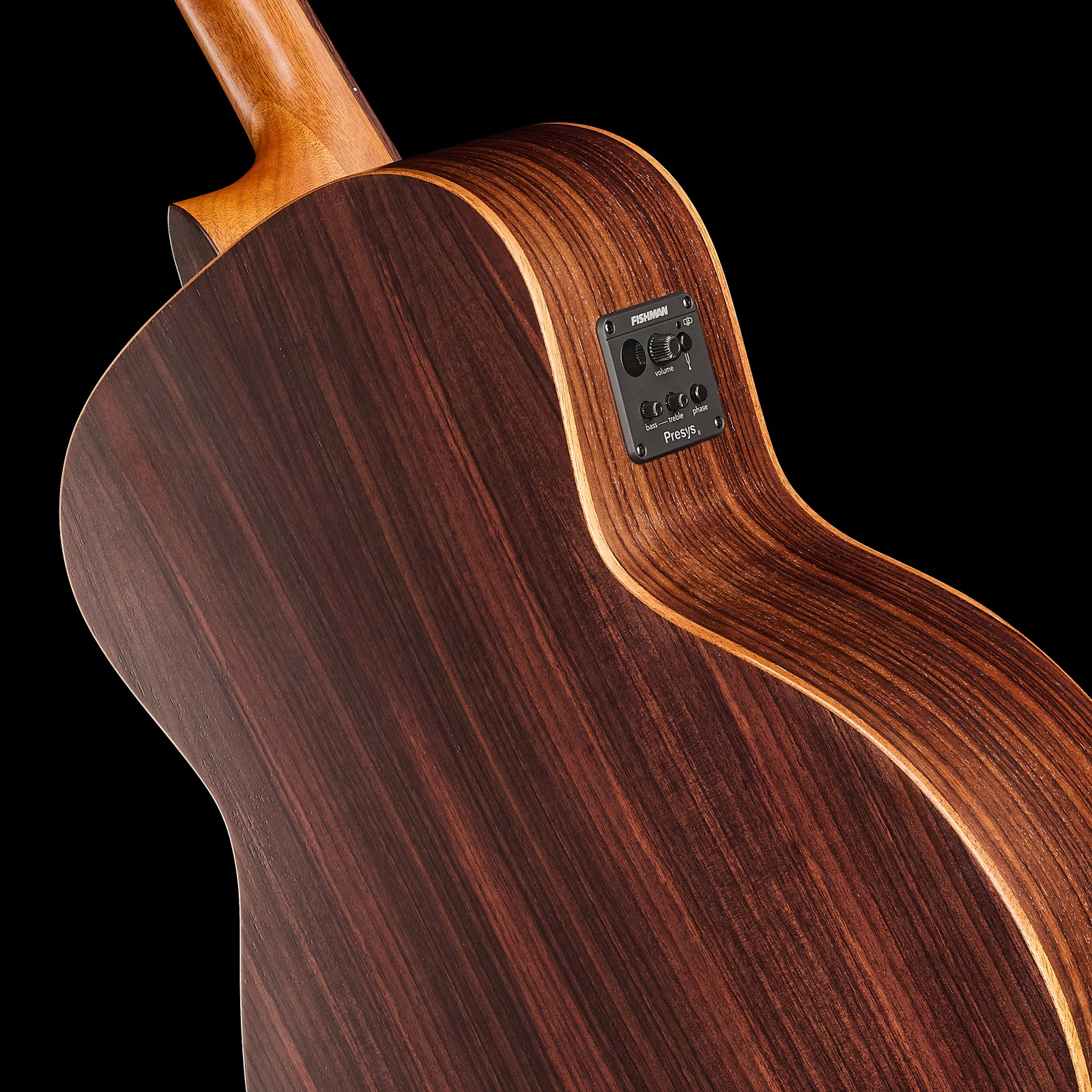 Rückseite der Harley Benton CLB-70SRE SBK