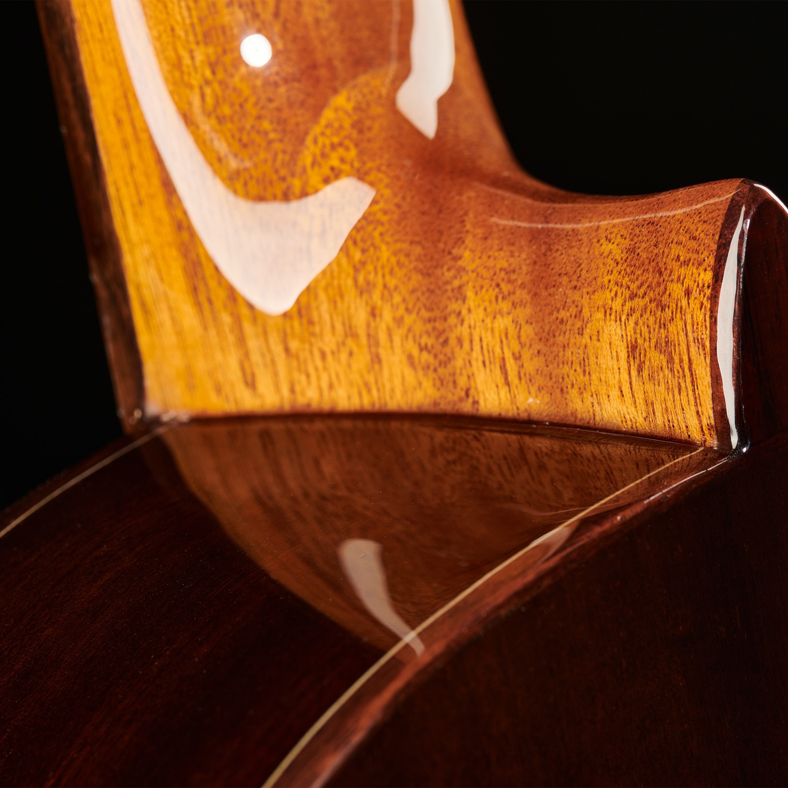 Rückseite der Alhambra 3C 3/4 Cadete NT incl.Gig Bag