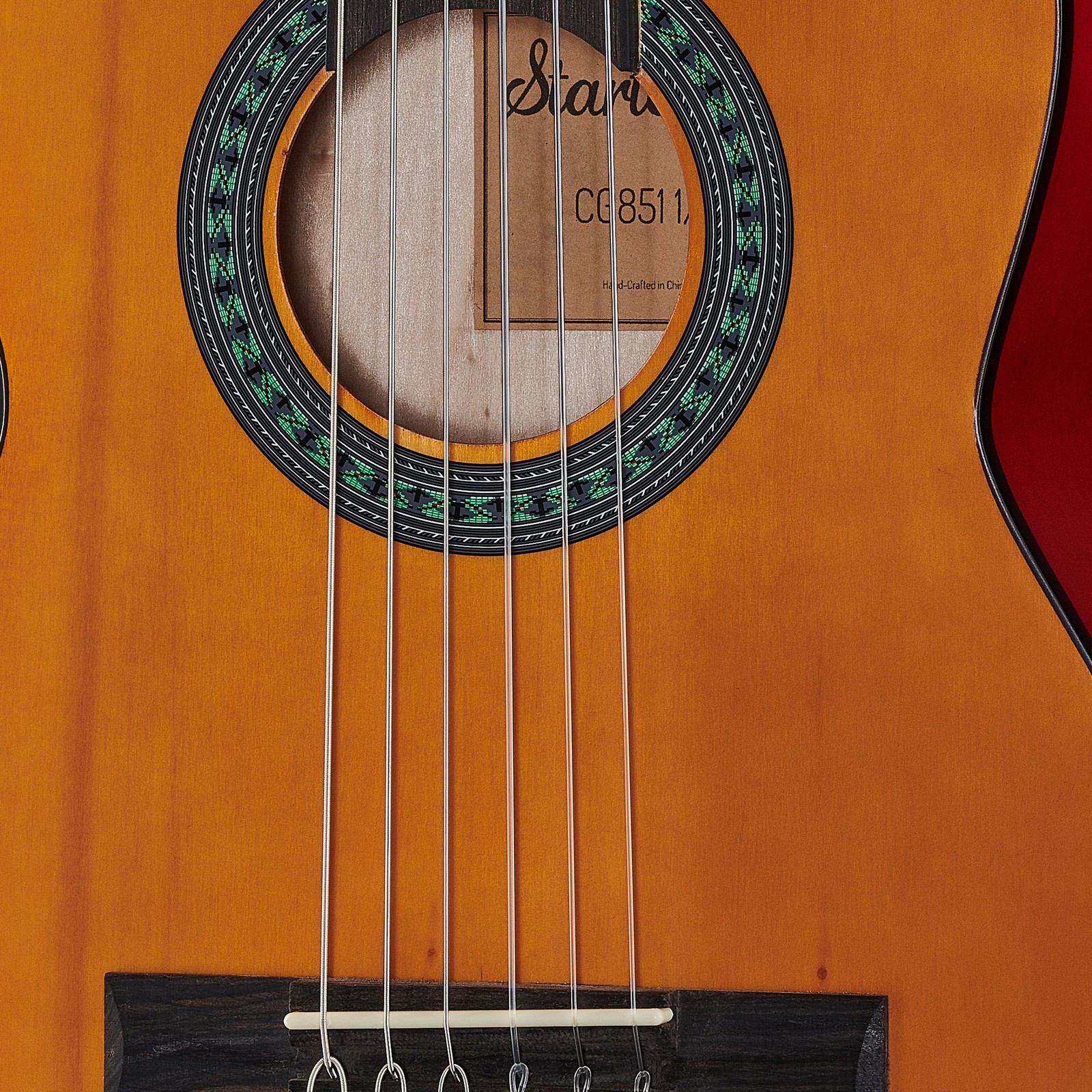 Schallloch der Startone CG851 1/4 Akustikgitarre