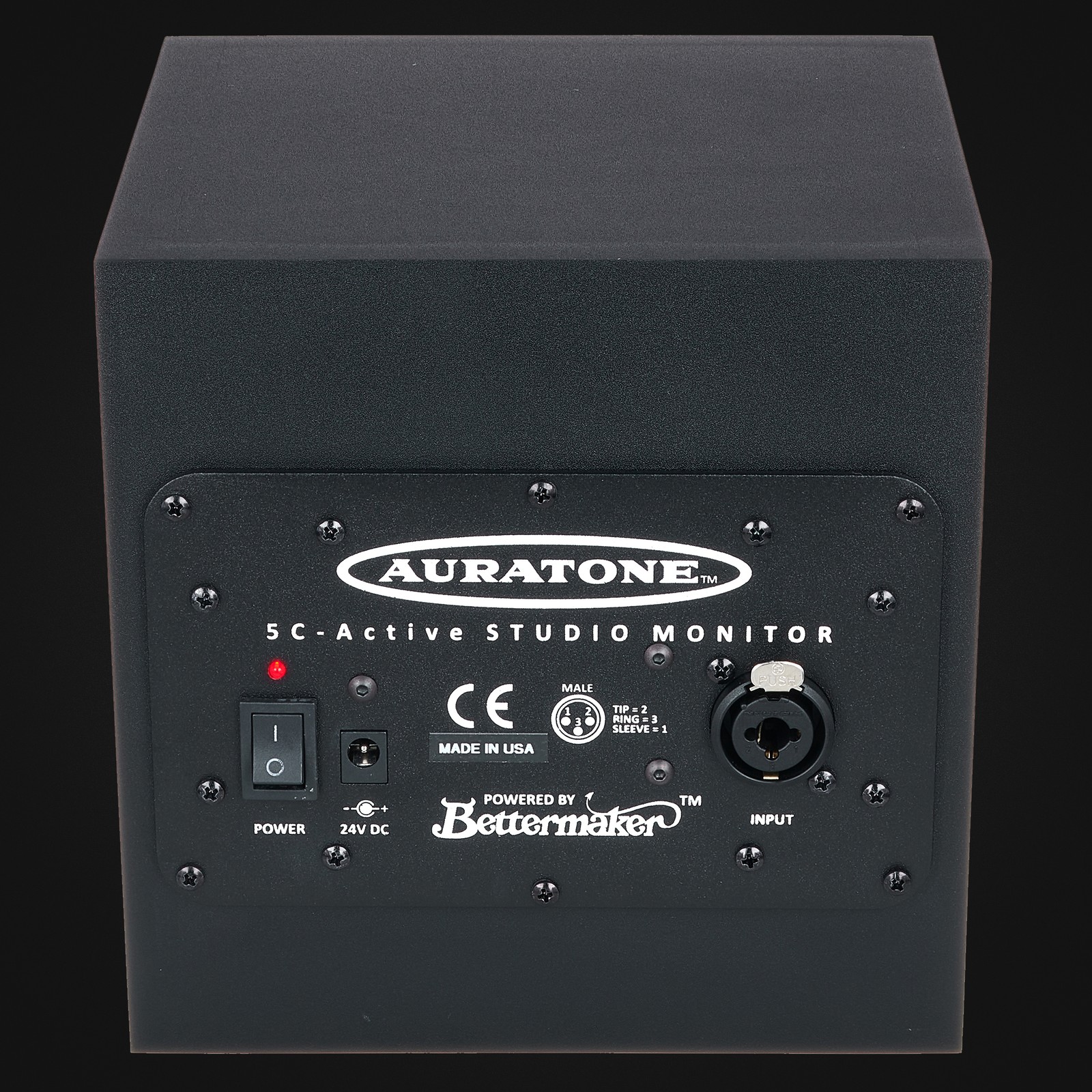 Auratone 5C Active Sound Cube Single Bk, Rückseite