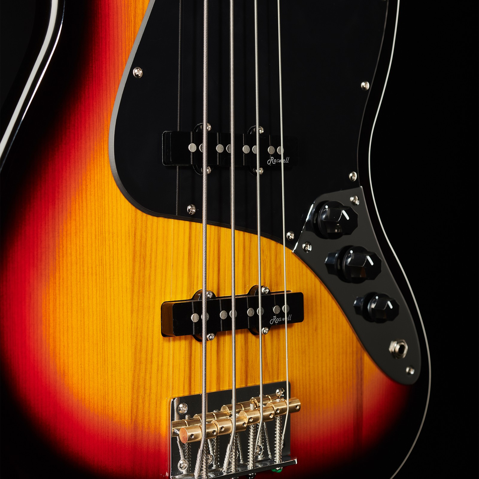Harley Benton JB-75FL SB Vintage Series E-Bass, Decke