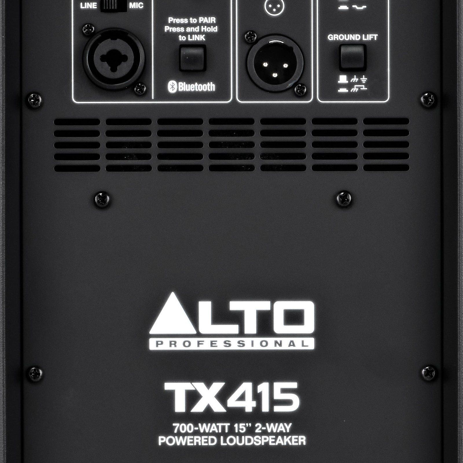 Alto TX 415, Logo auf der Rückseite